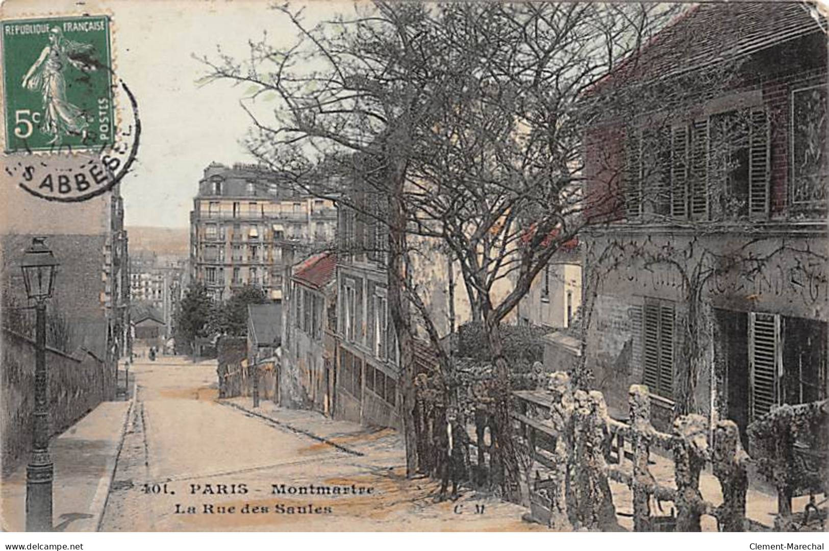 PARIS - Montmartre - La Rue Des Saules - Très Bon état - District 18