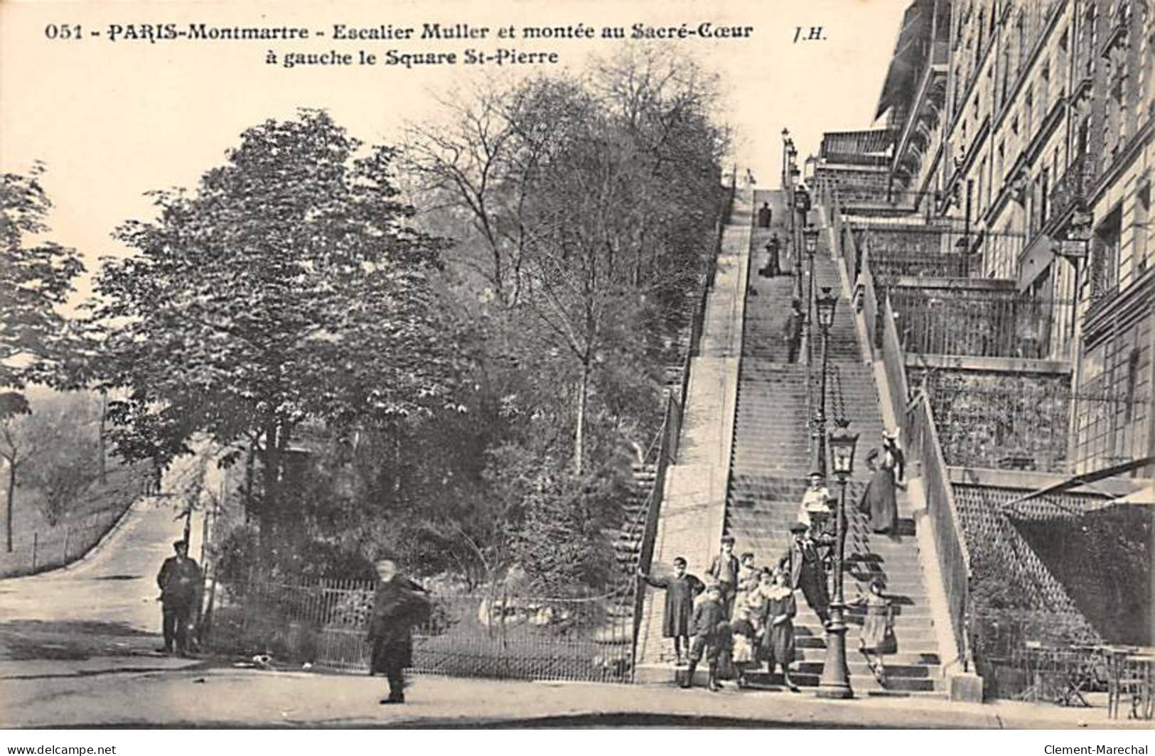 PARIS - Montmartre - Escalier Muller Et Montée Au Sacré Coeur - Très Bon état - Distretto: 18