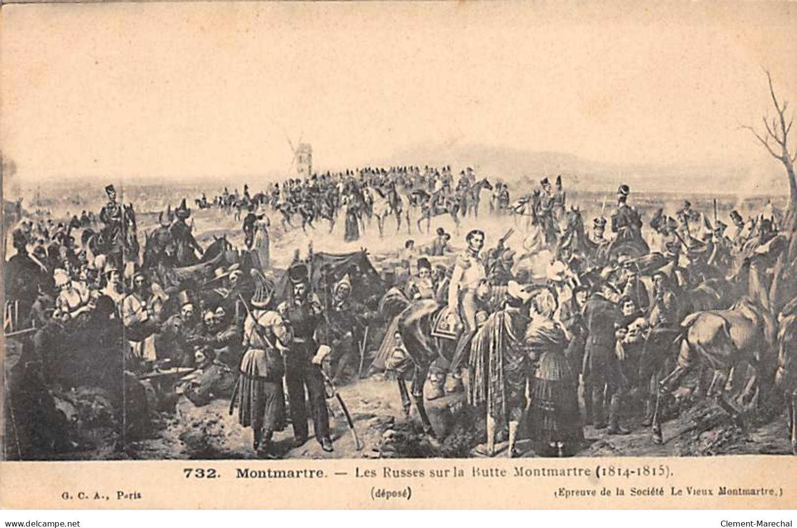 PARIS - Montmartre - Les Russes Sur La Butte Montmartre (1814 1815) - Très Bon état - Paris (18)