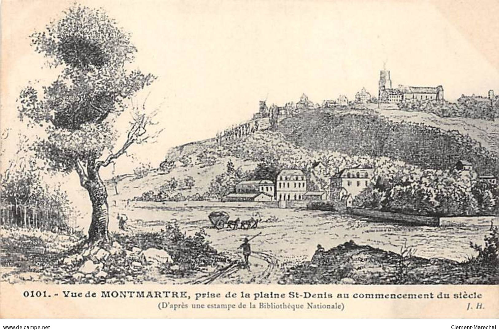 PARIS - Vue De Montmartre, Prise De La Plaine Saint Denis Au Commencement Du Siècle - Très Bon état - Distretto: 18