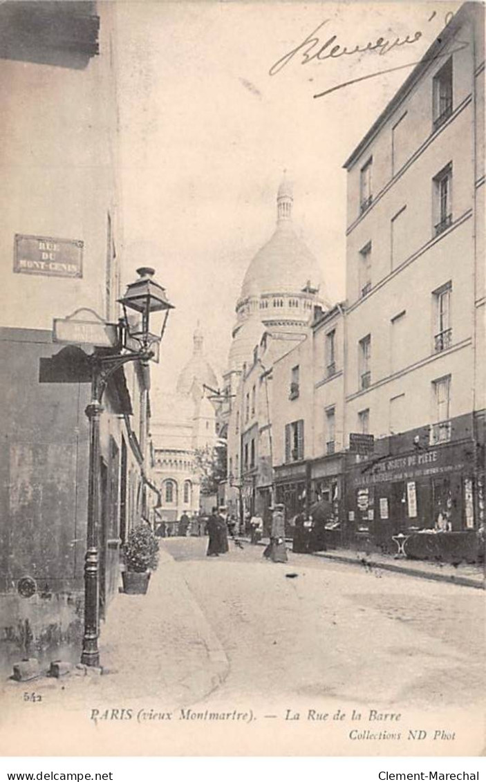 PARIS - Vieux Montmartre - La Rue De La Barre - Très Bon état - Distrito: 18