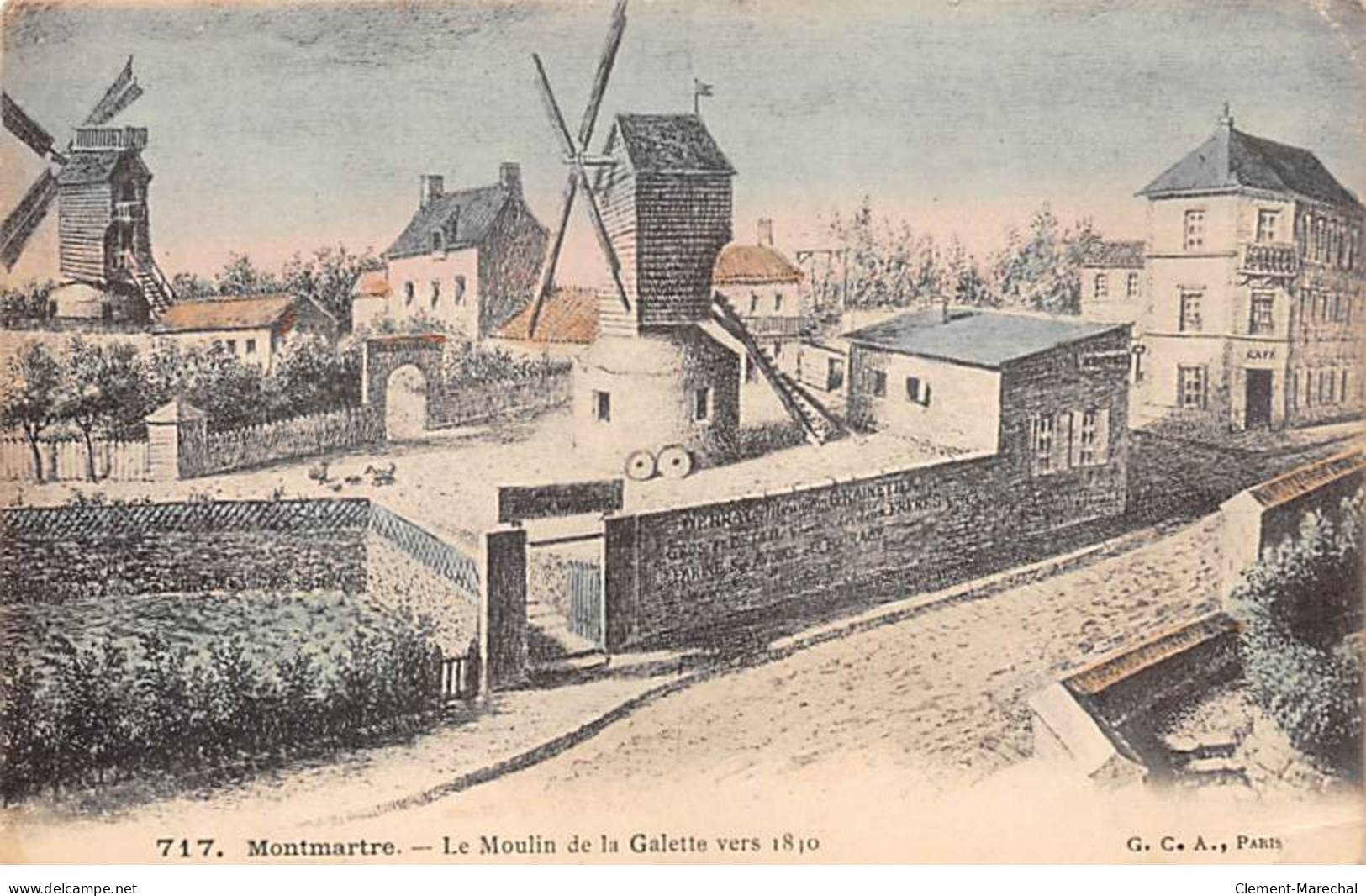 PARIS - Montmartre - Le Moulin De La Galette Vers 1840 - Très Bon état - District 18