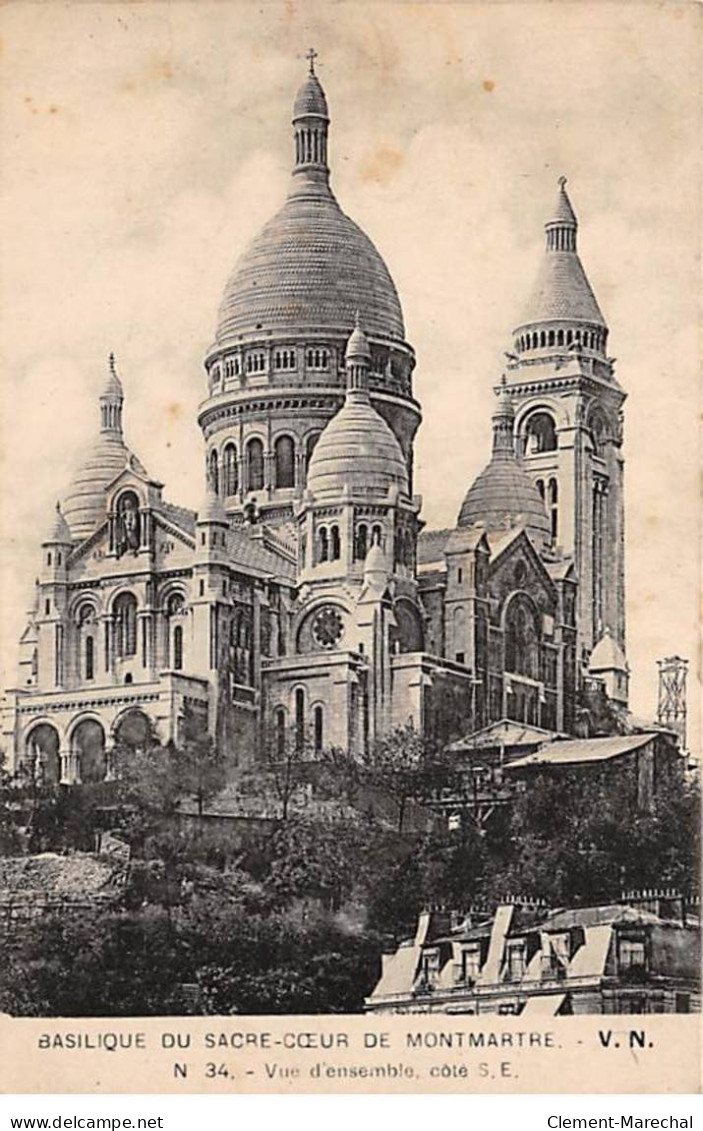 PARIS - Basilique Du Sacré Coeur De Montmartre - Vue D'Ensemble - Très Bon état - Arrondissement: 18