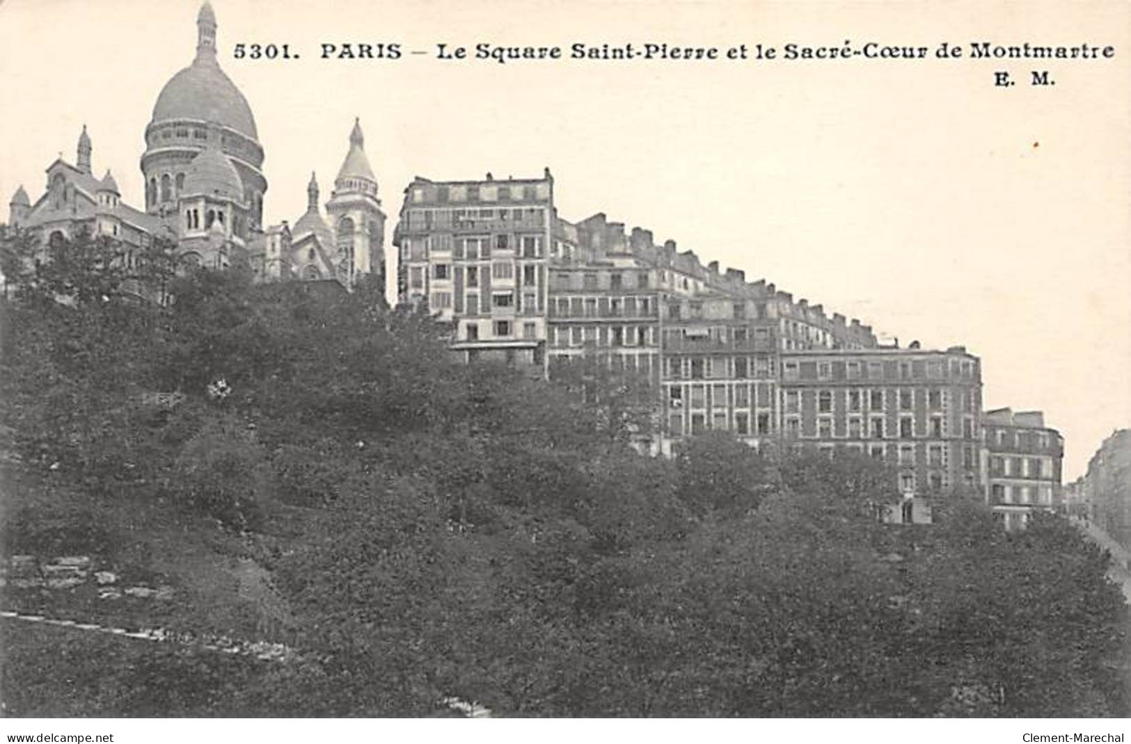 PARIS - Le Square Saint Pierre Et Le Sacré Coeur De Montmartre - Très Bon état - Distretto: 18