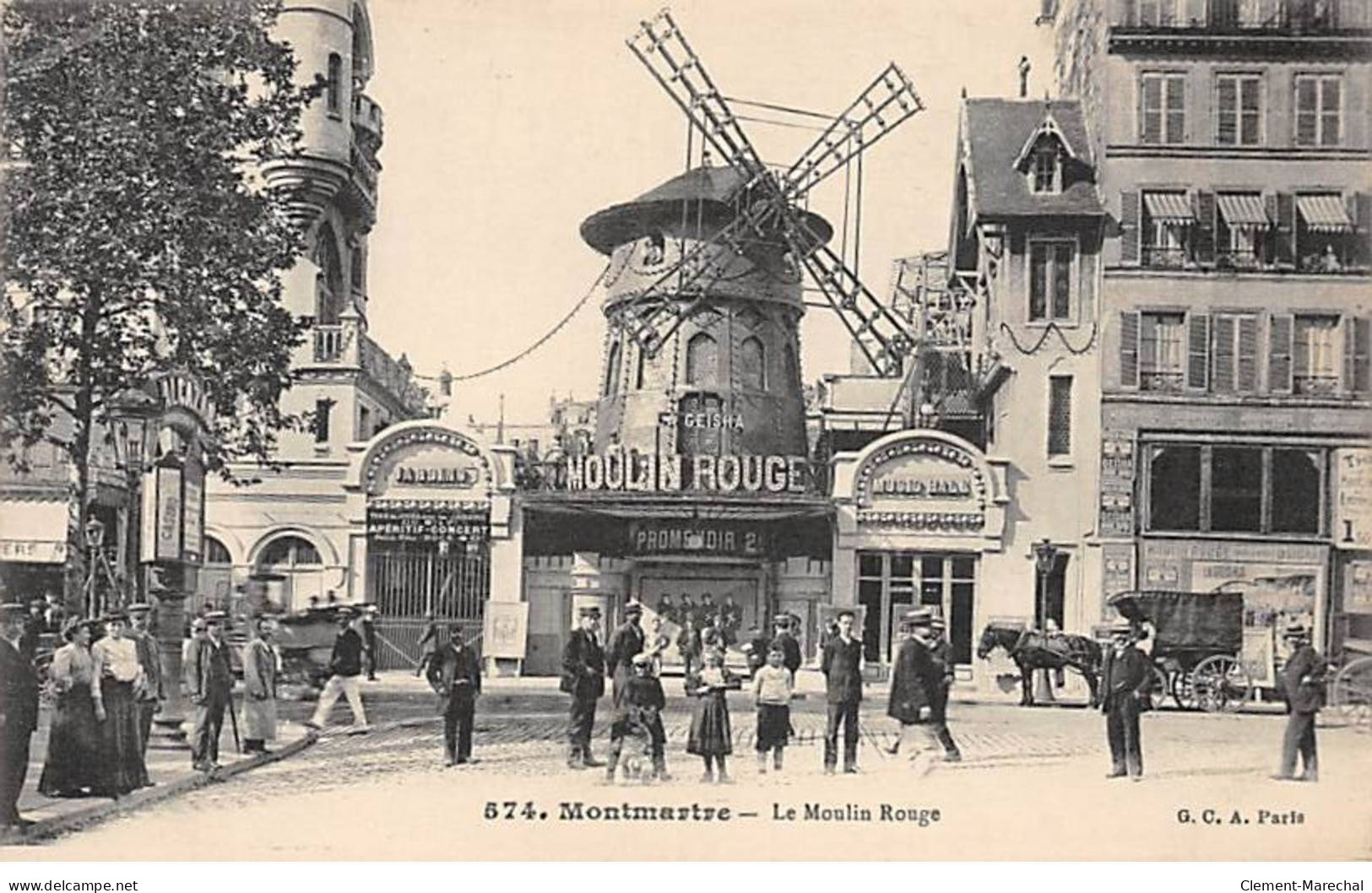 PARIS - Montmartre - Le Moulin Rouge - Très Bon état - District 18