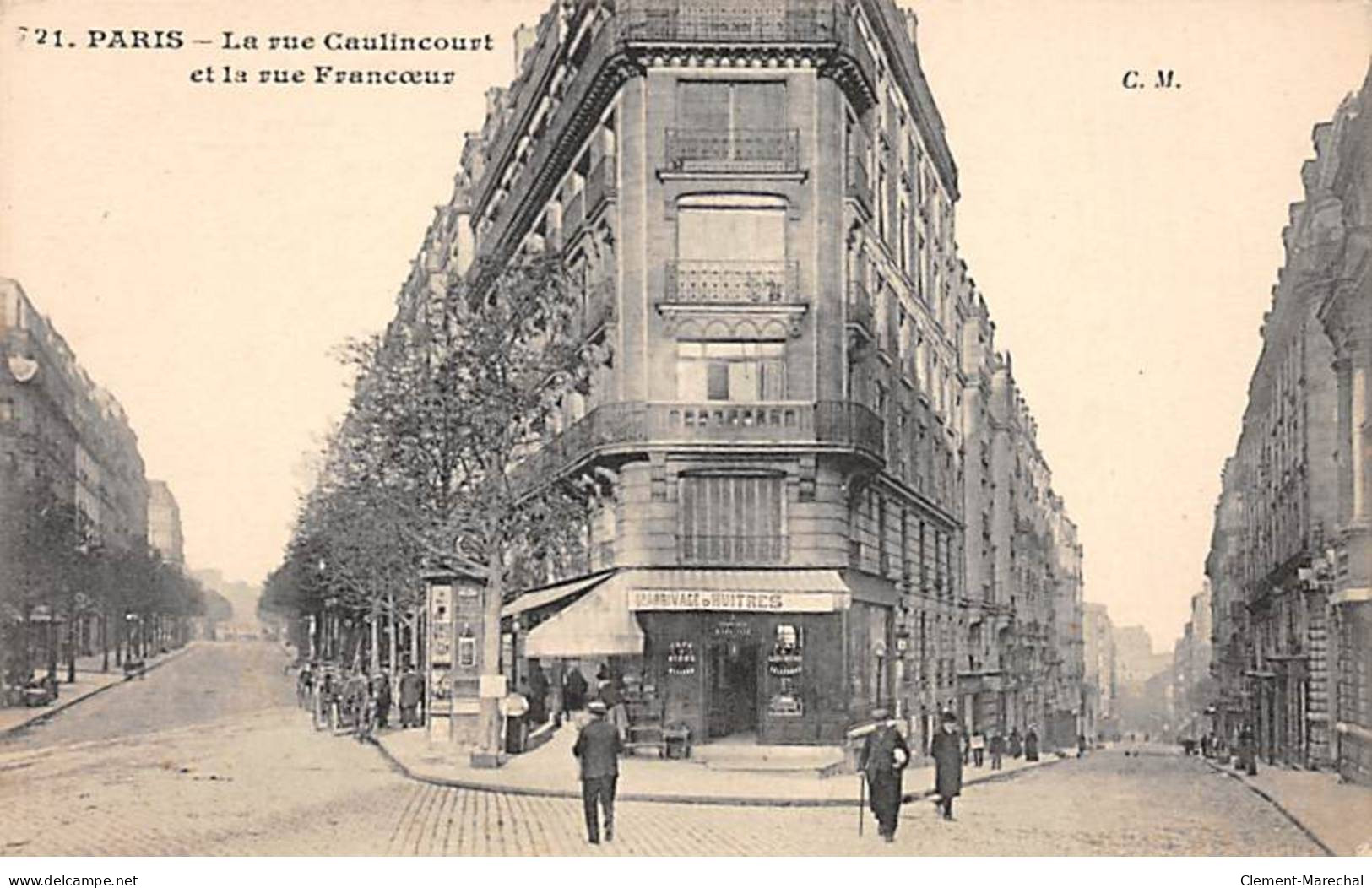PARIS - La Rue Caulincourt Et La Rue Francoeur - Très Bon état - District 18