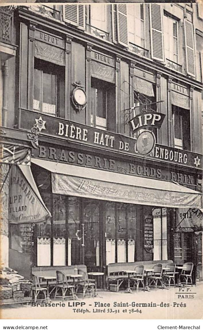 PARIS - Brasserie LIPP - Place Saint Germain Des Prés - Très Bon état - Arrondissement: 06