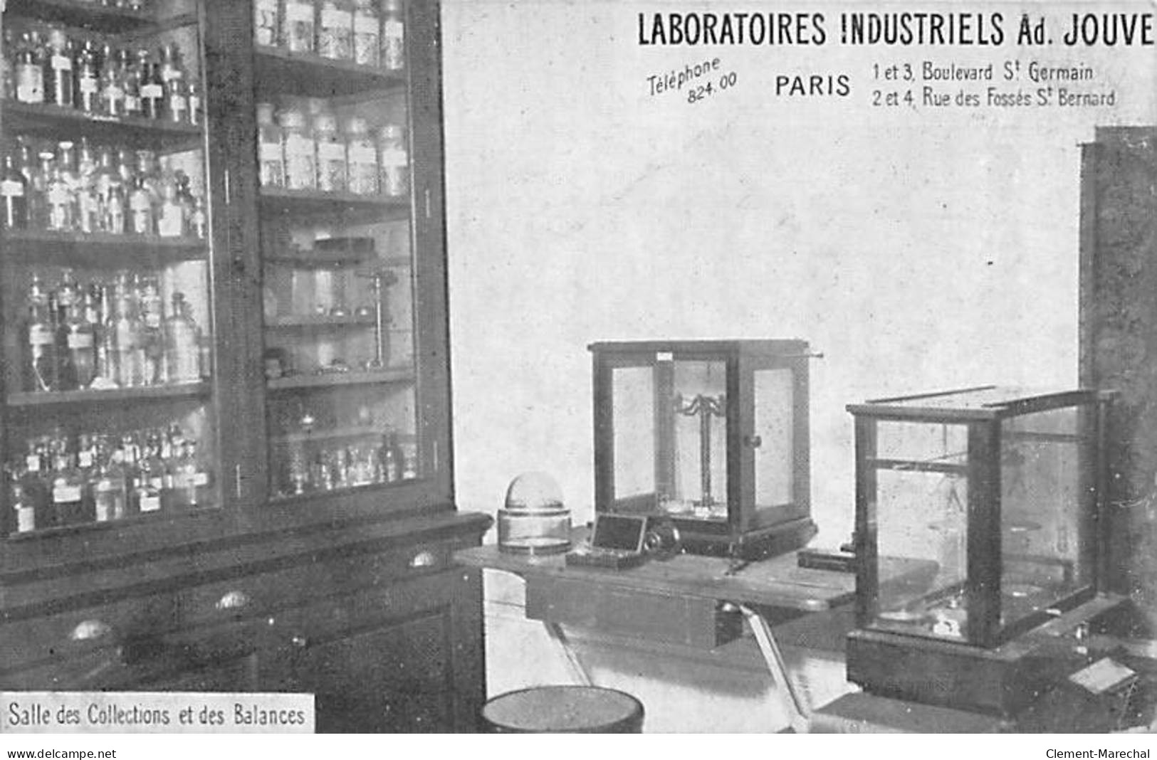 PARIS - Laboratoires Industriels Ad. JOUVE - Salle Des Collections Et Des Balances - Très Bon état - Paris (06)