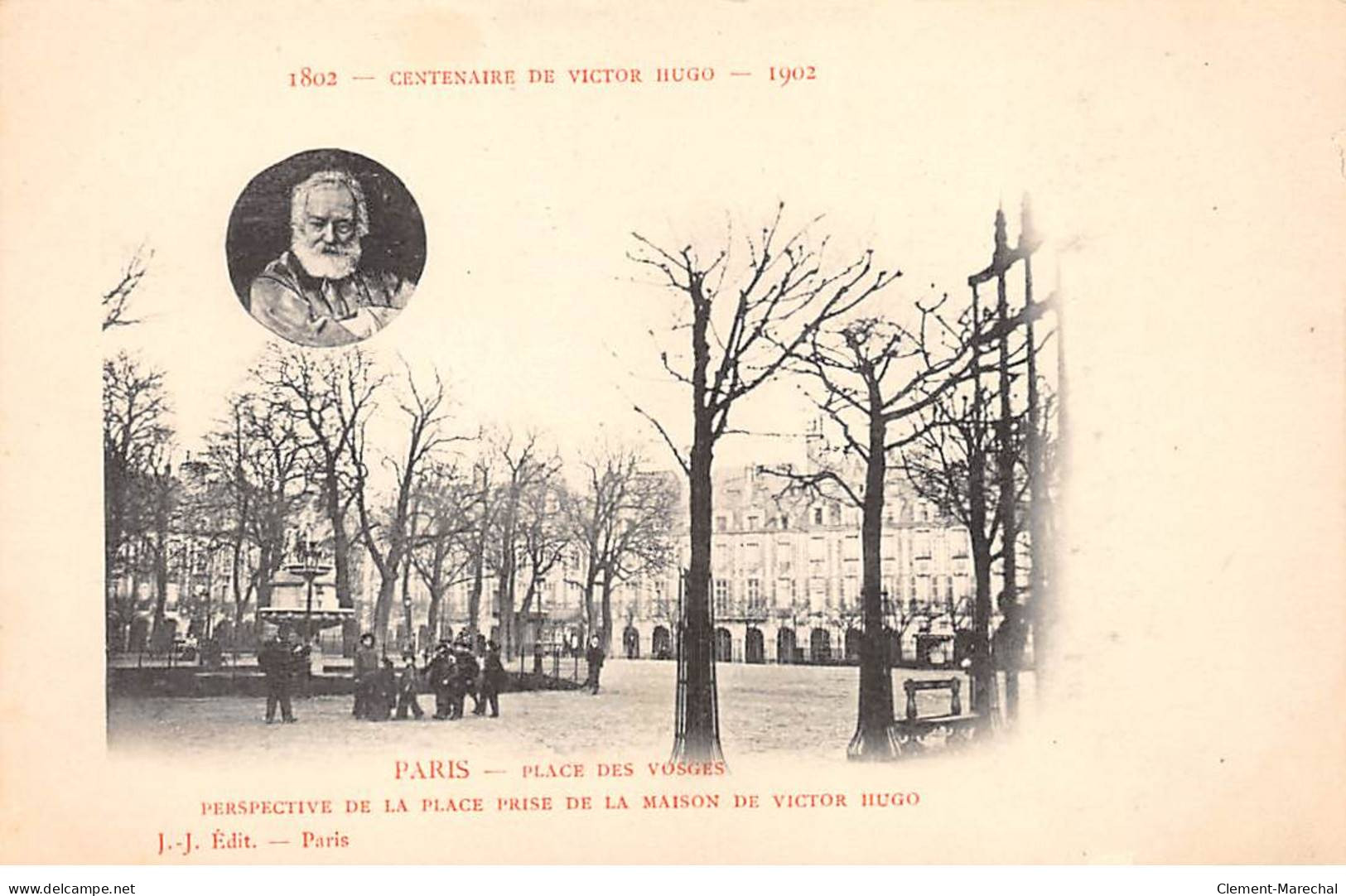 PARIS - Place Des Vosges - Centenaire De Victor Hugo - 1902 - Très Bon état - Paris (04)