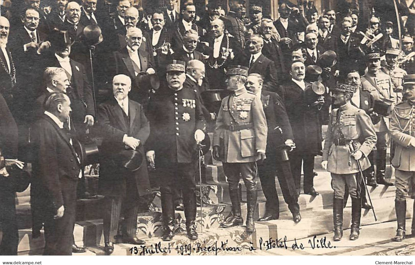 PARIS - Réception à L'Hôtel De Ville - 13 Juillet 1919 - Très Bon état - Arrondissement: 04