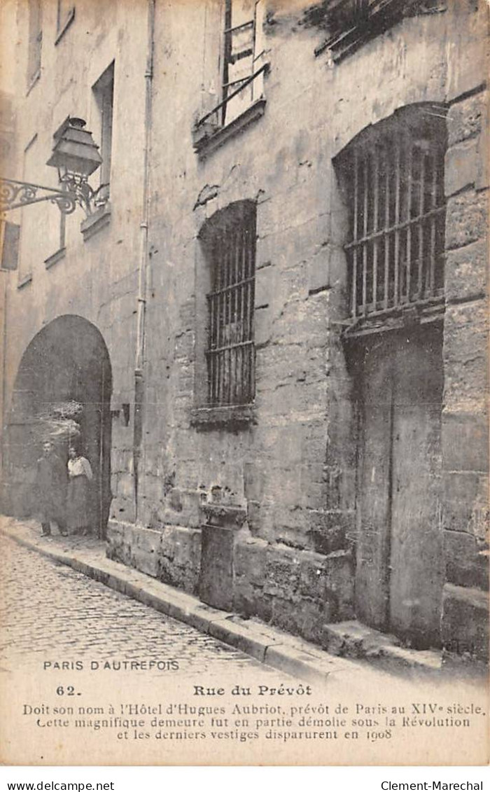 PARIS D'Autrefois - Rue Du Prévôt - Très Bon état - Distretto: 04