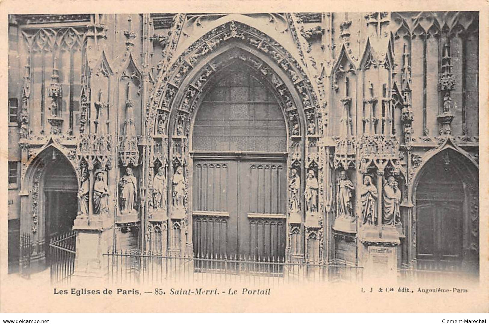 PARIS - Les Eglises De Paris - Saint Merri - Le Portail - Très Bon état - District 04