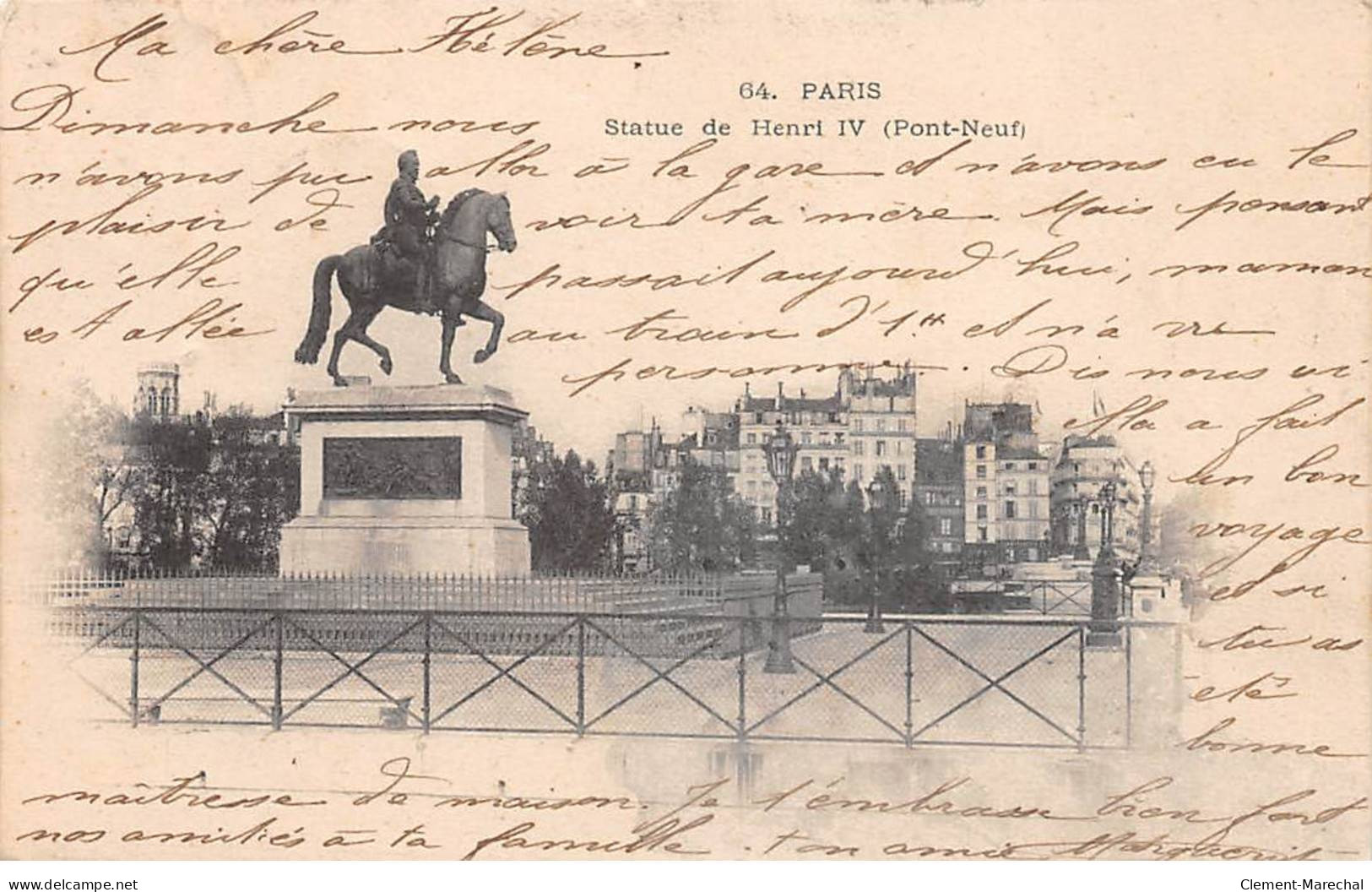 PARIS - Statue De Henri IV - Très Bon état - District 01