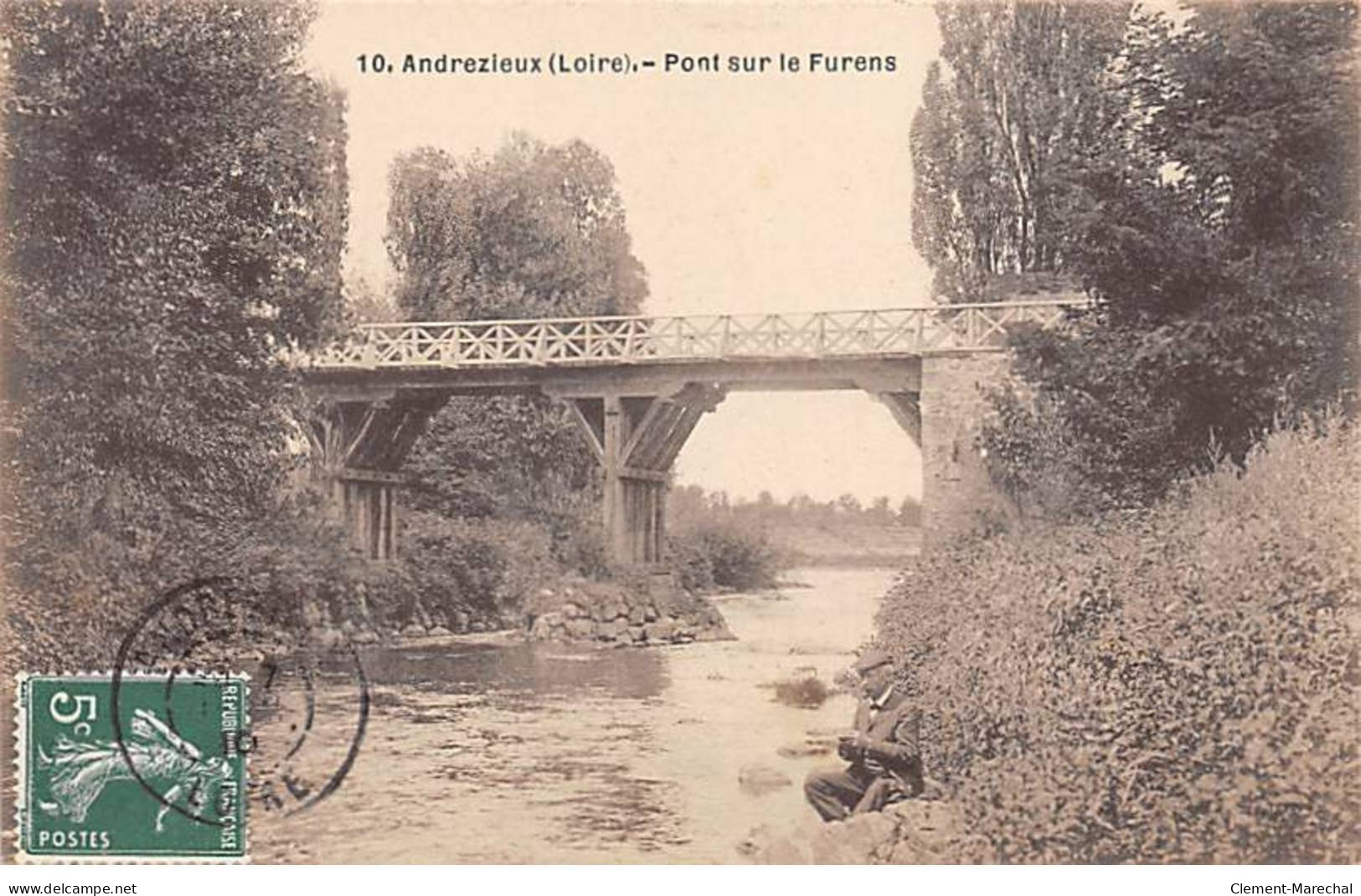 ANDREZIEUX - Pont Sur Le Furens - Très Bon état - Andrézieux-Bouthéon