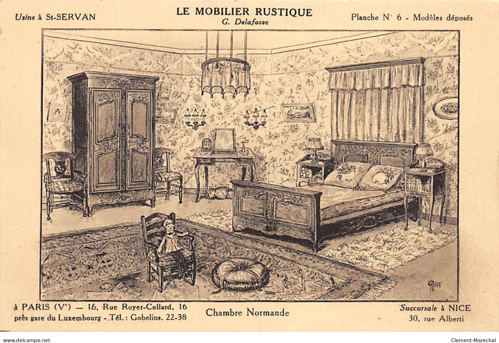 PARIS - Le Mobilier Rustique - G. Delafosse - Chambre Normande - Très Bon état - Distretto: 05