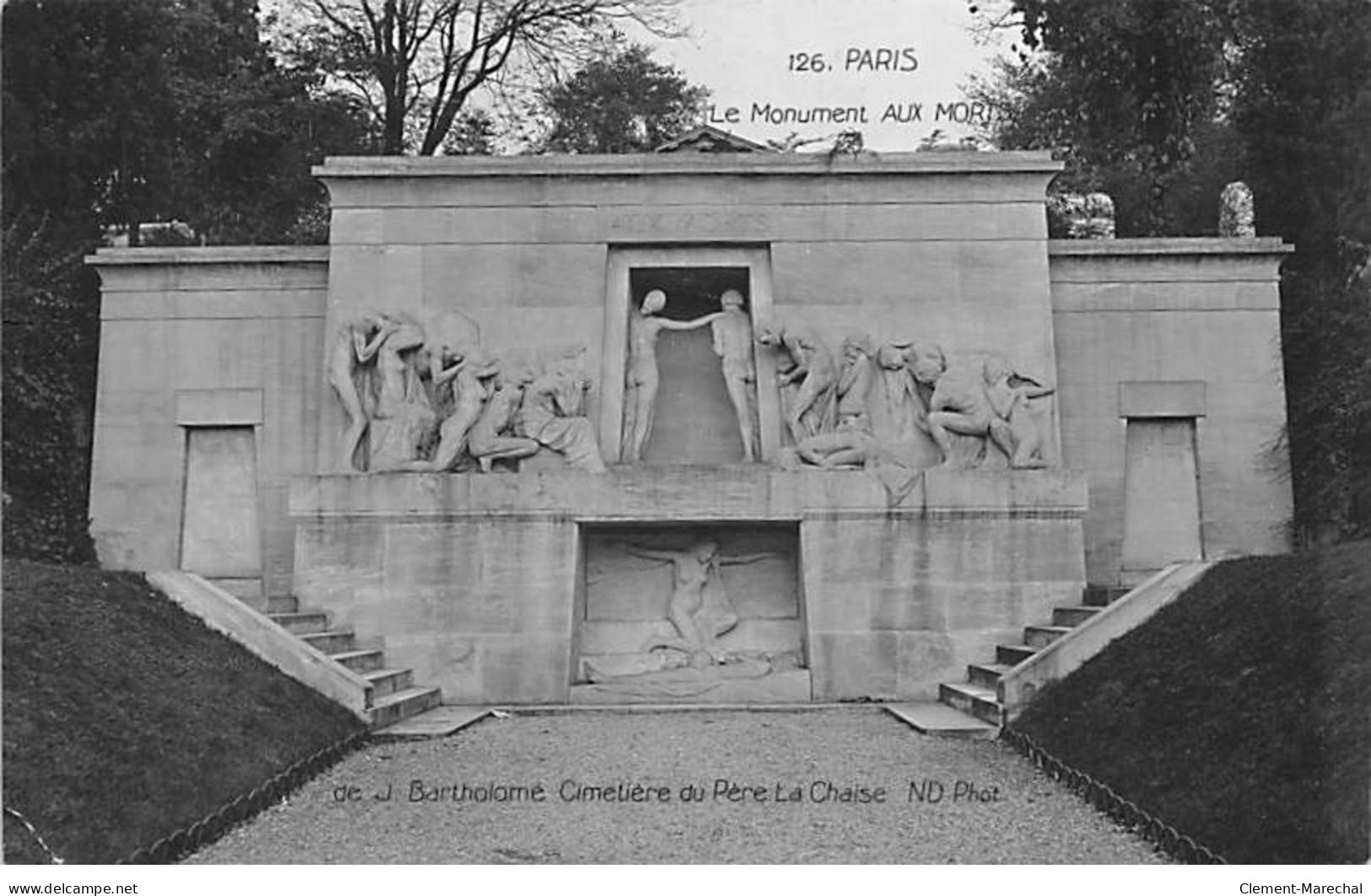 PARIS - Le Monument Aux Morts De J. Bartholomé - Cimetière Du Père Lachaise - état - Paris (20)