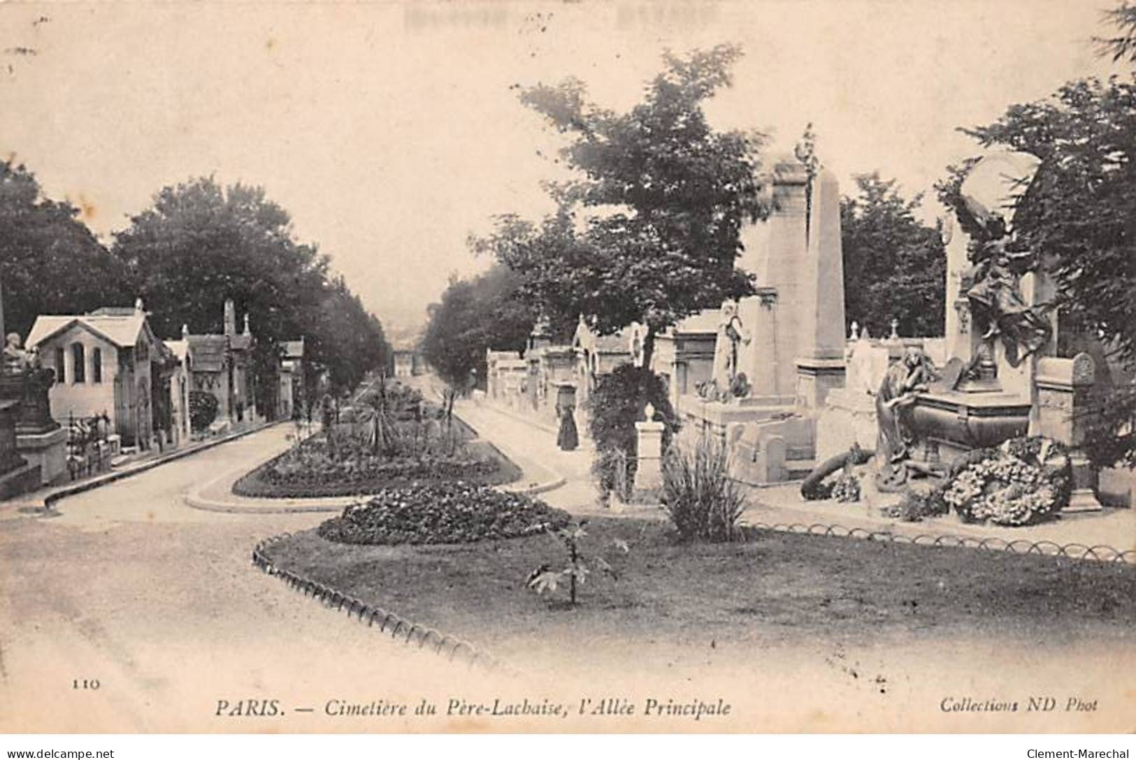 PARIS - Cimetière Du Père Lachaise, L'Allée Principale - Très Bon état - District 20