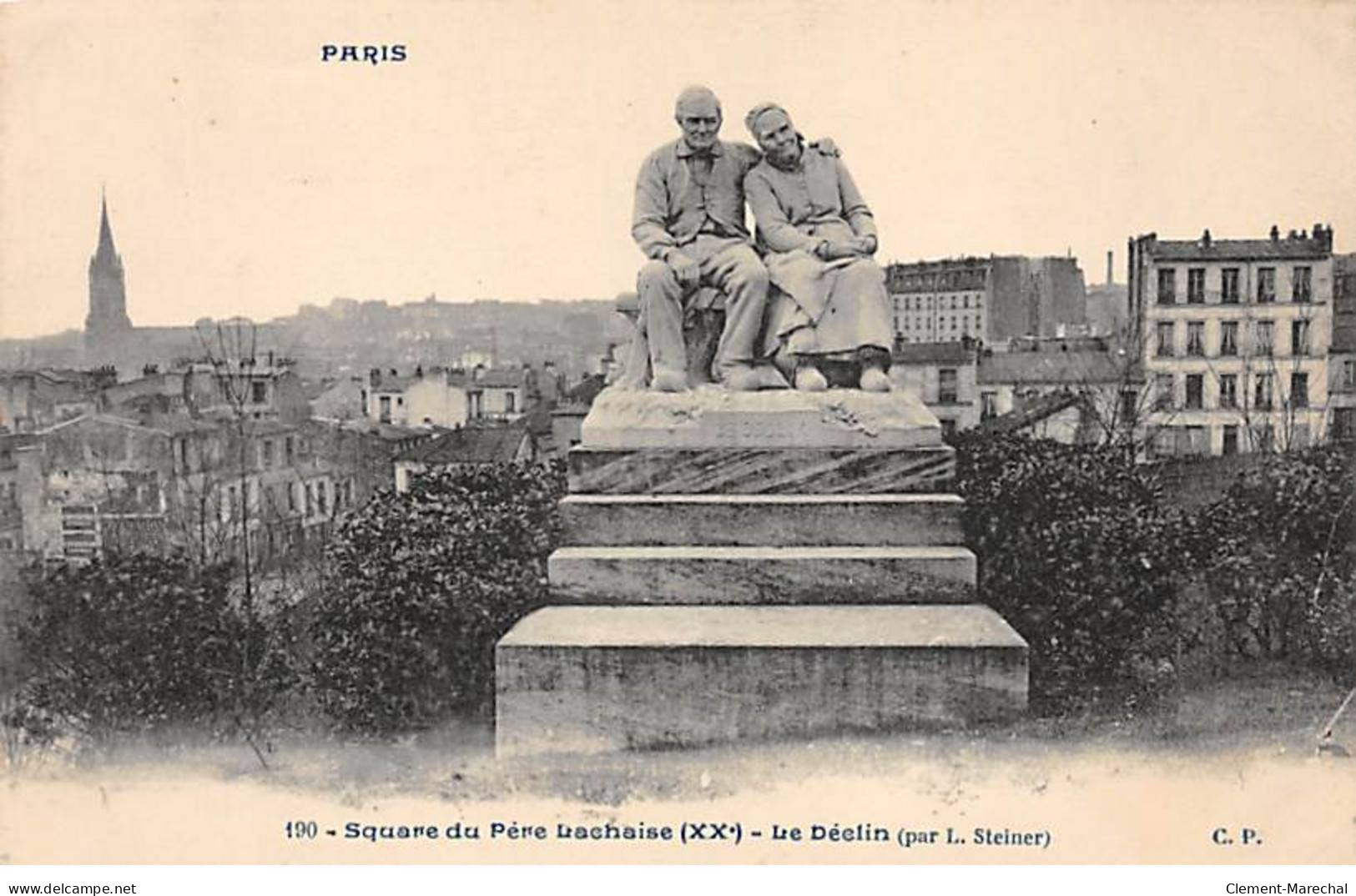PARIS - Square Du Père Lachaise - Le Déclin - Très Bon état - Arrondissement: 20