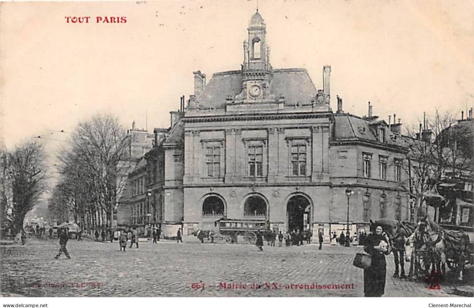TOUT PARIS - Mairie Du XXe Arrondissement - F. Fleury - Très Bon état - Paris (20)