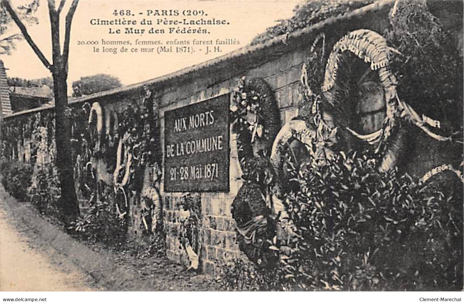 PARIS - Cimetière Du Père Lachaise - Le Mur Des Fédérés - Très Bon état - Arrondissement: 20