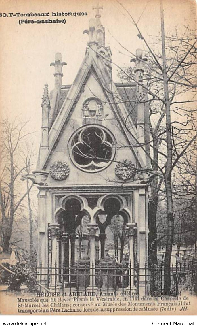 PARIS - Père Lachaise - Tombeaux Historiques - HELOISE Et ABELARD - Très Bon état - District 20