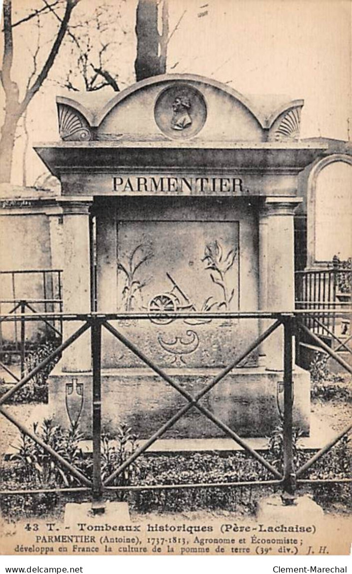 PARIS - Père Lachaise - Tombeaux Historiques - PARMENTIER - Très Bon état - Distrito: 20