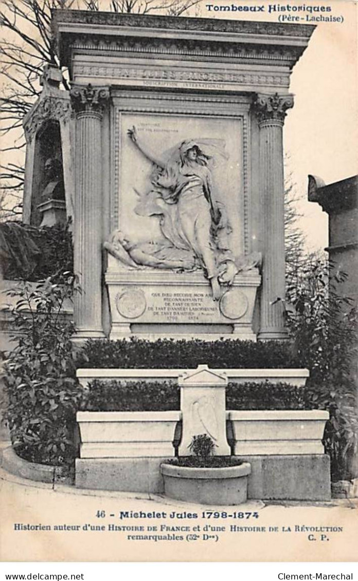 PARIS - Père Lachaise - Tombeaux Historiques - MICHELET Jules - Très Bon état - Paris (20)