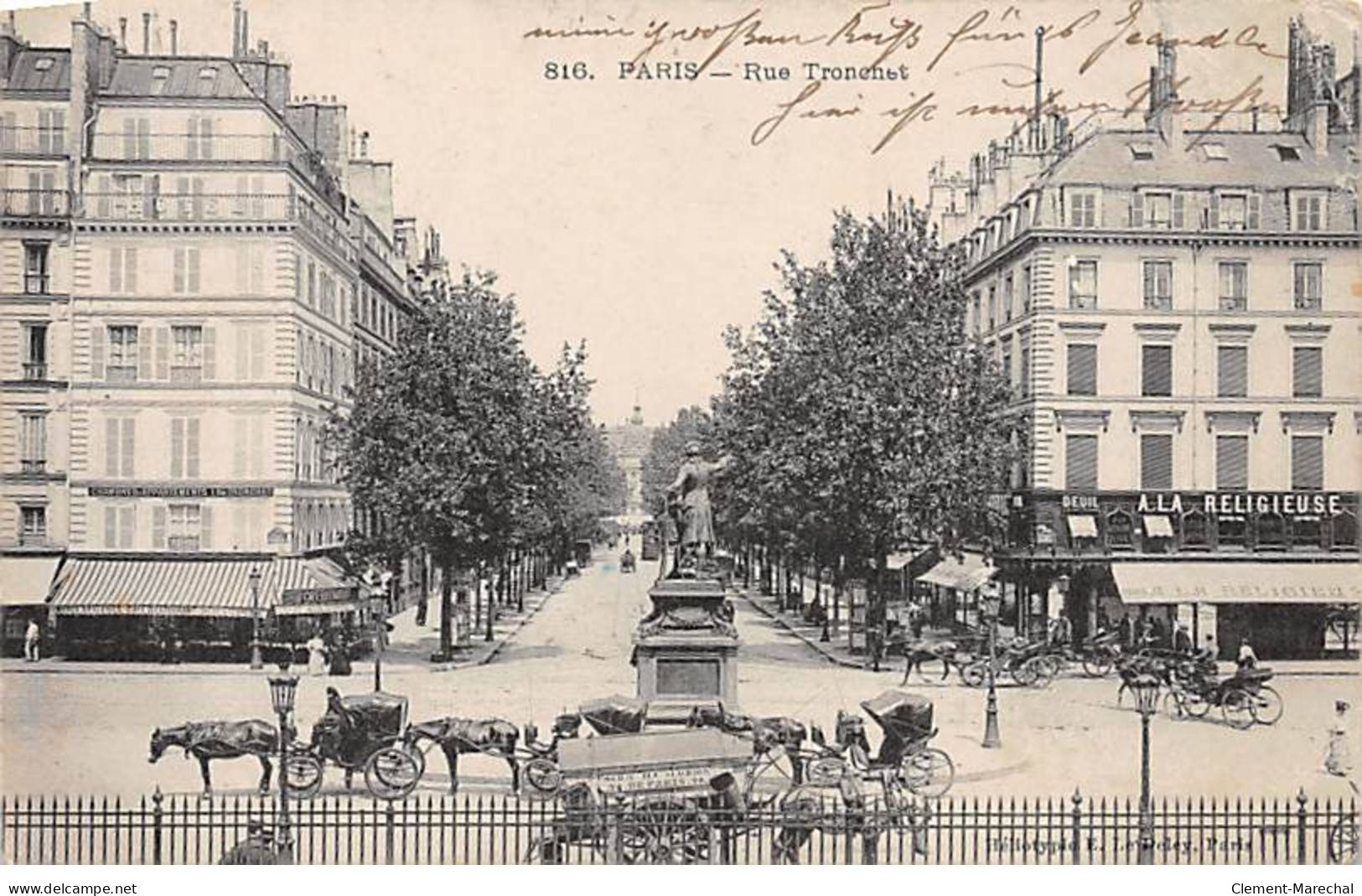 PARIS - Rue Tronchet - état - Distrito: 20