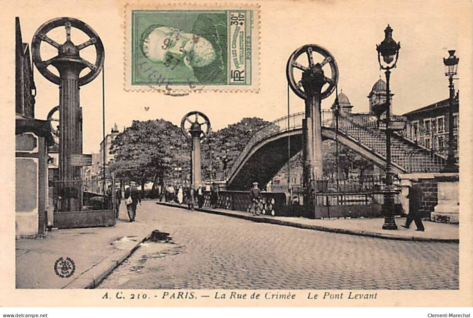 PARIS - La Rue De Crimée - Le Pont Levant - Très Bon état - Distretto: 19