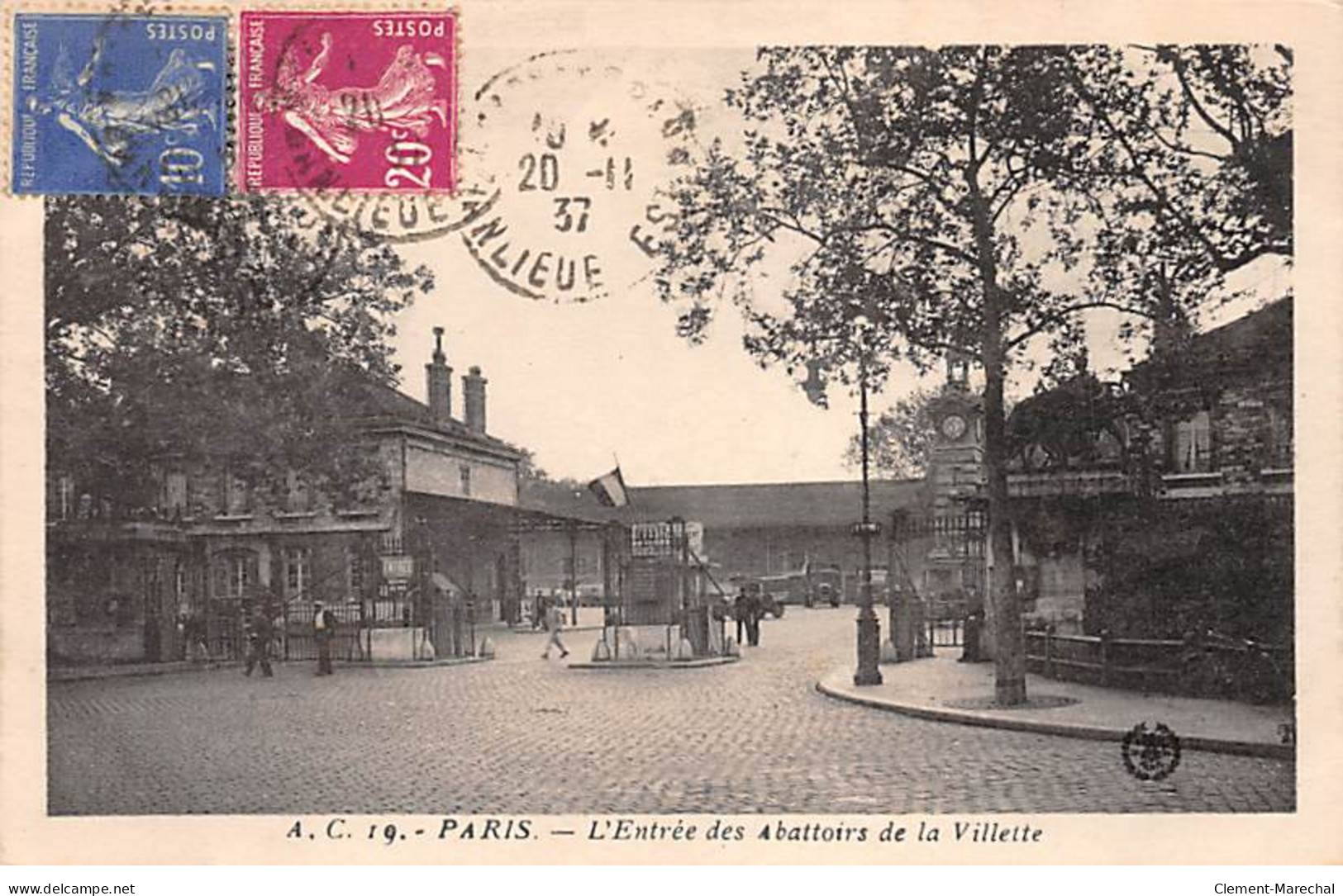 PARIS - L'Entrée Des Abattoirs De La Villette - Très Bon état - Paris (19)