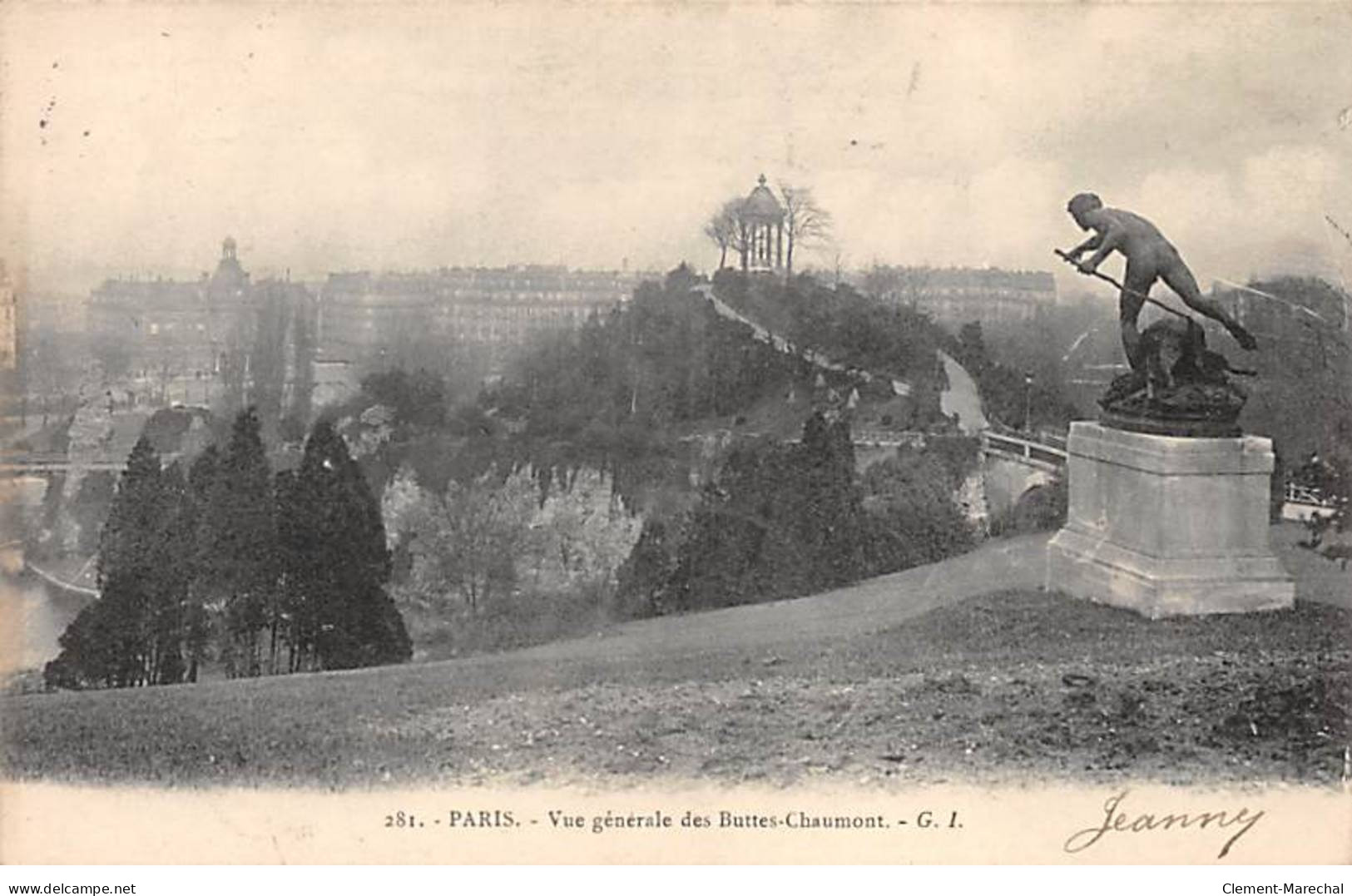 PARIS - Vue Générale Des Buttes Chaumont - Très Bon état - District 19