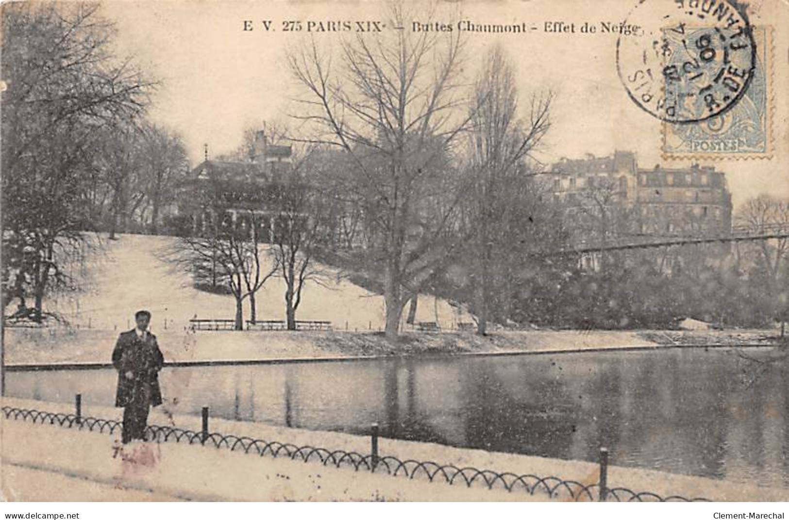 PARIS - Buttes Chaumont - Effet De Neige - Très Bon état - Paris (19)