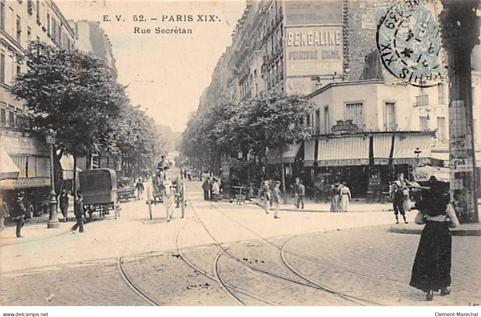 PARIS - Rue Secrétan - Très Bon état - Arrondissement: 19