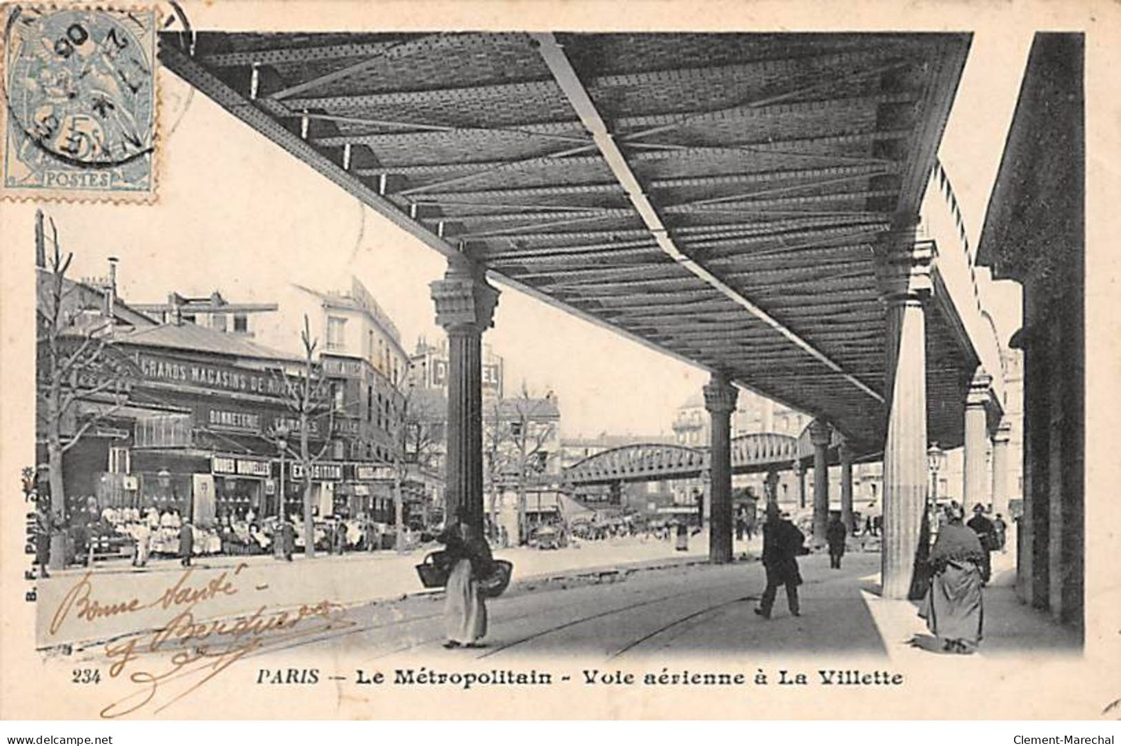 PARIS - Le Métropolitain - Voie Aérienne à La Villette - Très Bon état - Arrondissement: 19