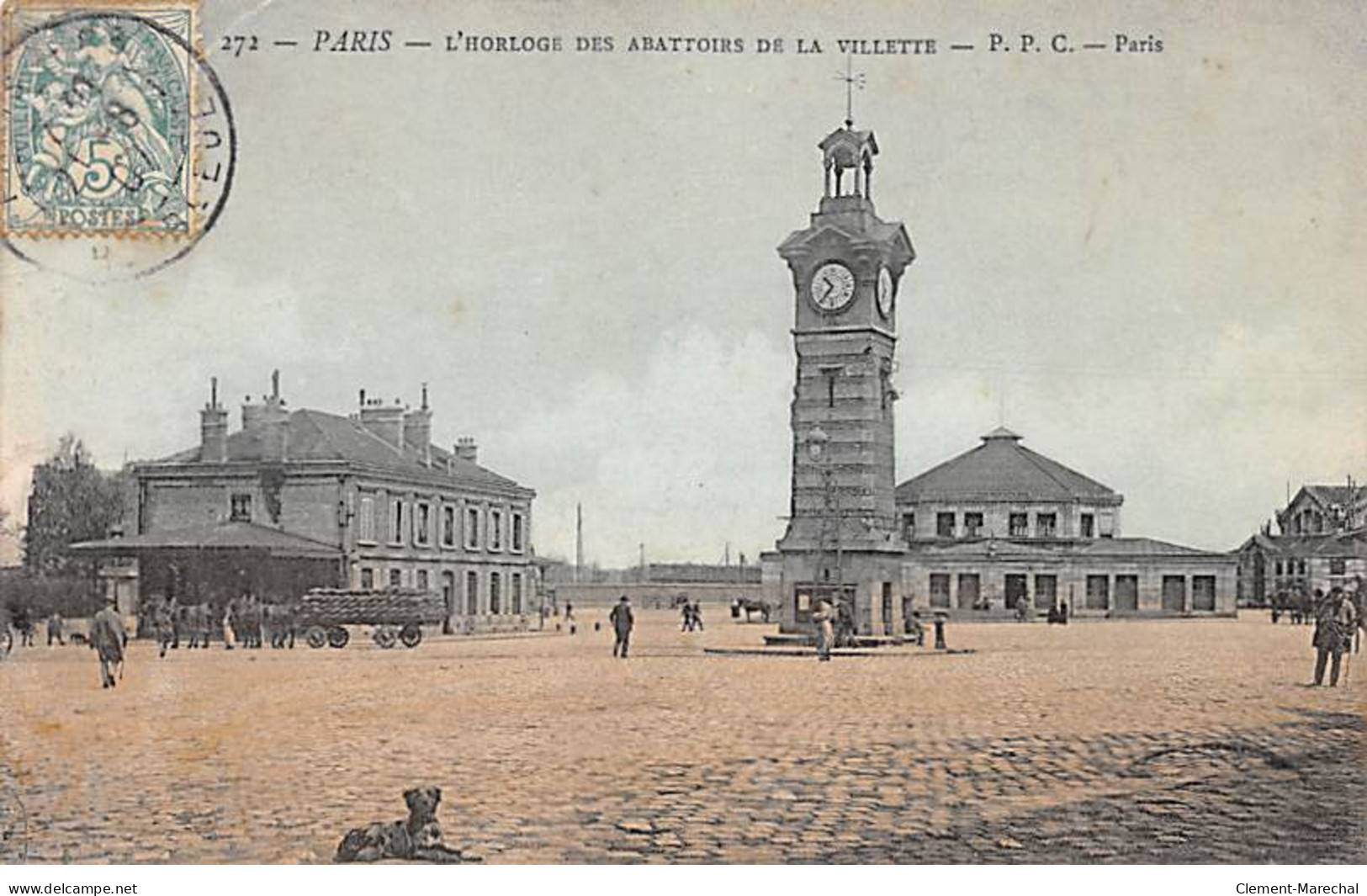 PARIS - L'Horloge Des Abattoirs De La Villette - Très Bon état - Arrondissement: 19