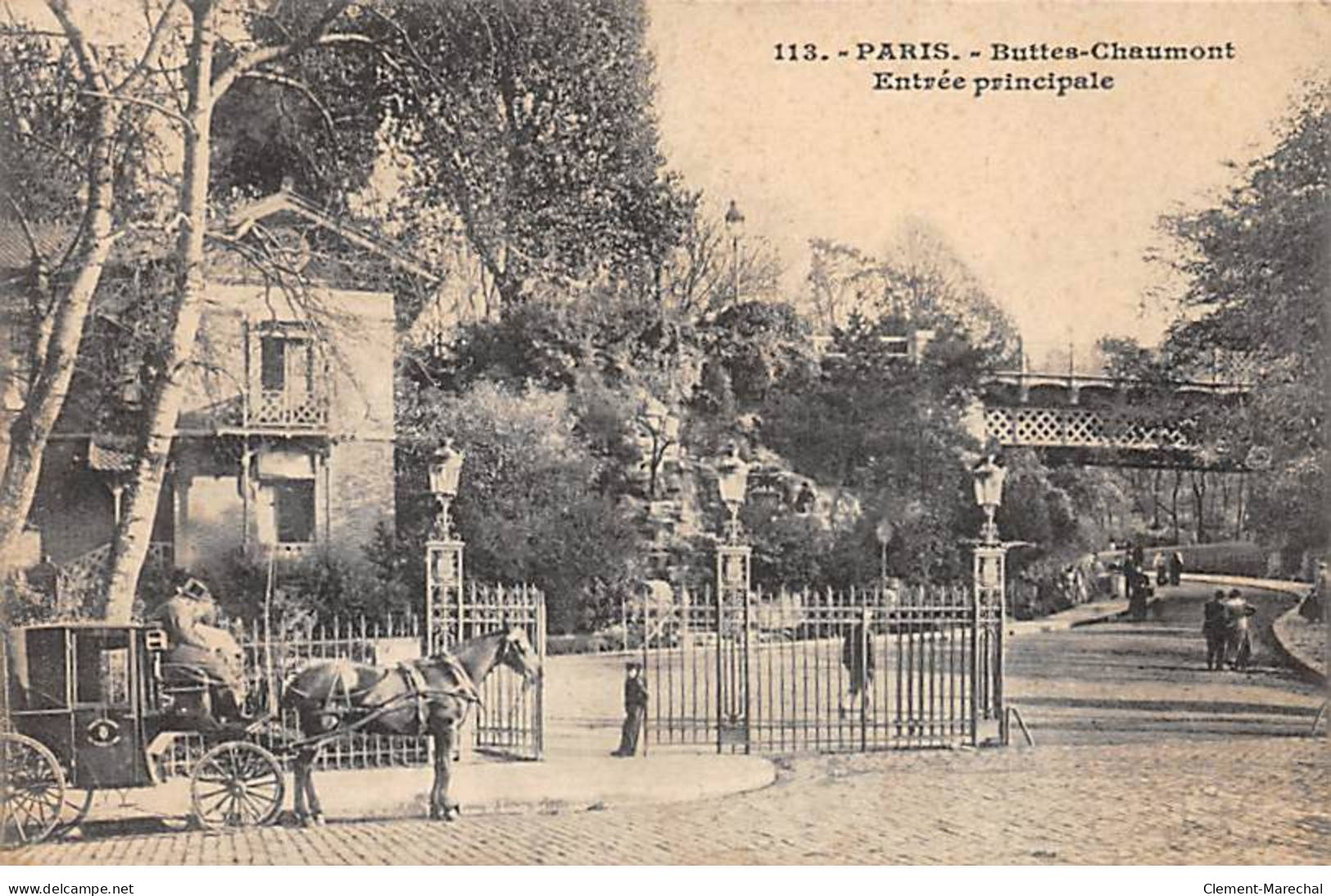 PARIS - Buttes Chaumont - Entrée Principale - Très Bon état - Distretto: 19