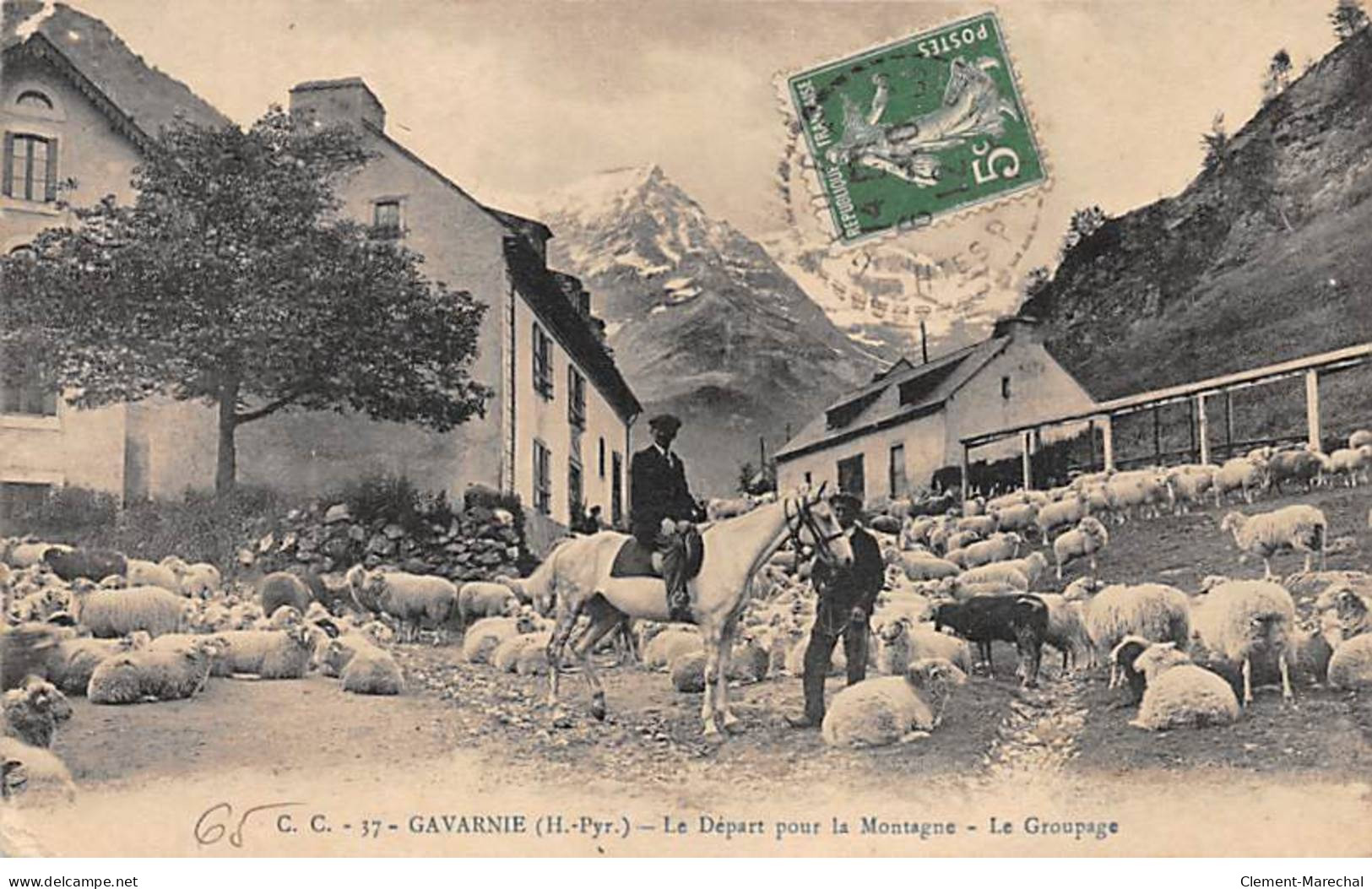 GAVARNIE - Le Départ Pour La Montagne - Le Groupage - Très Bon état - Gavarnie