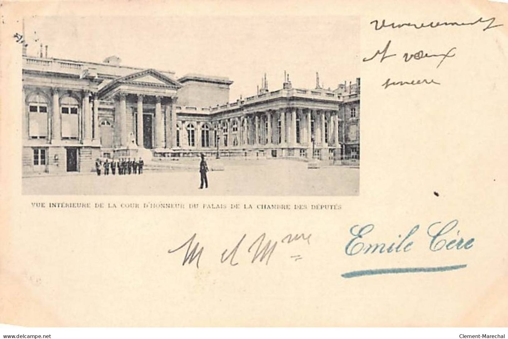 PARIS - Vue Intérieure De La Cour D'Honneur Du Palais De La Chambre Des Députés - Très Bon état - Paris (07)