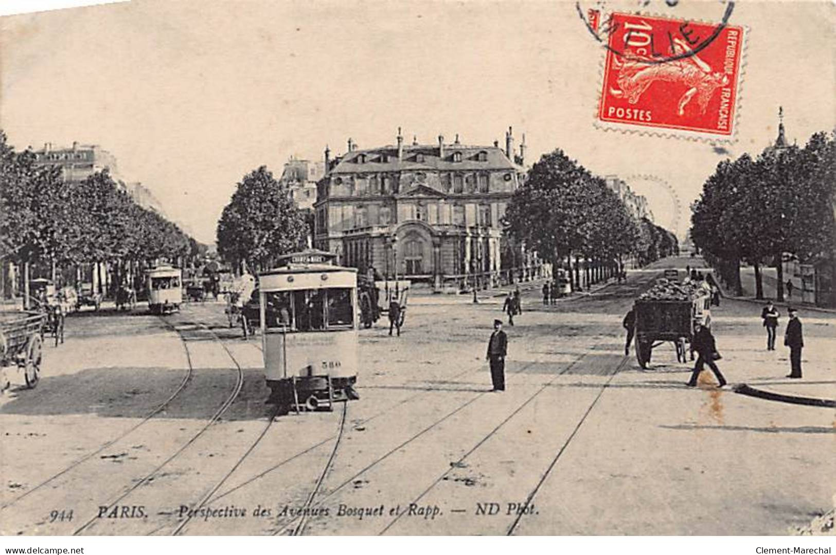 PARIS - Perspective Des Avenues Bosquet Et Rapp - Très Bon état - Paris (07)