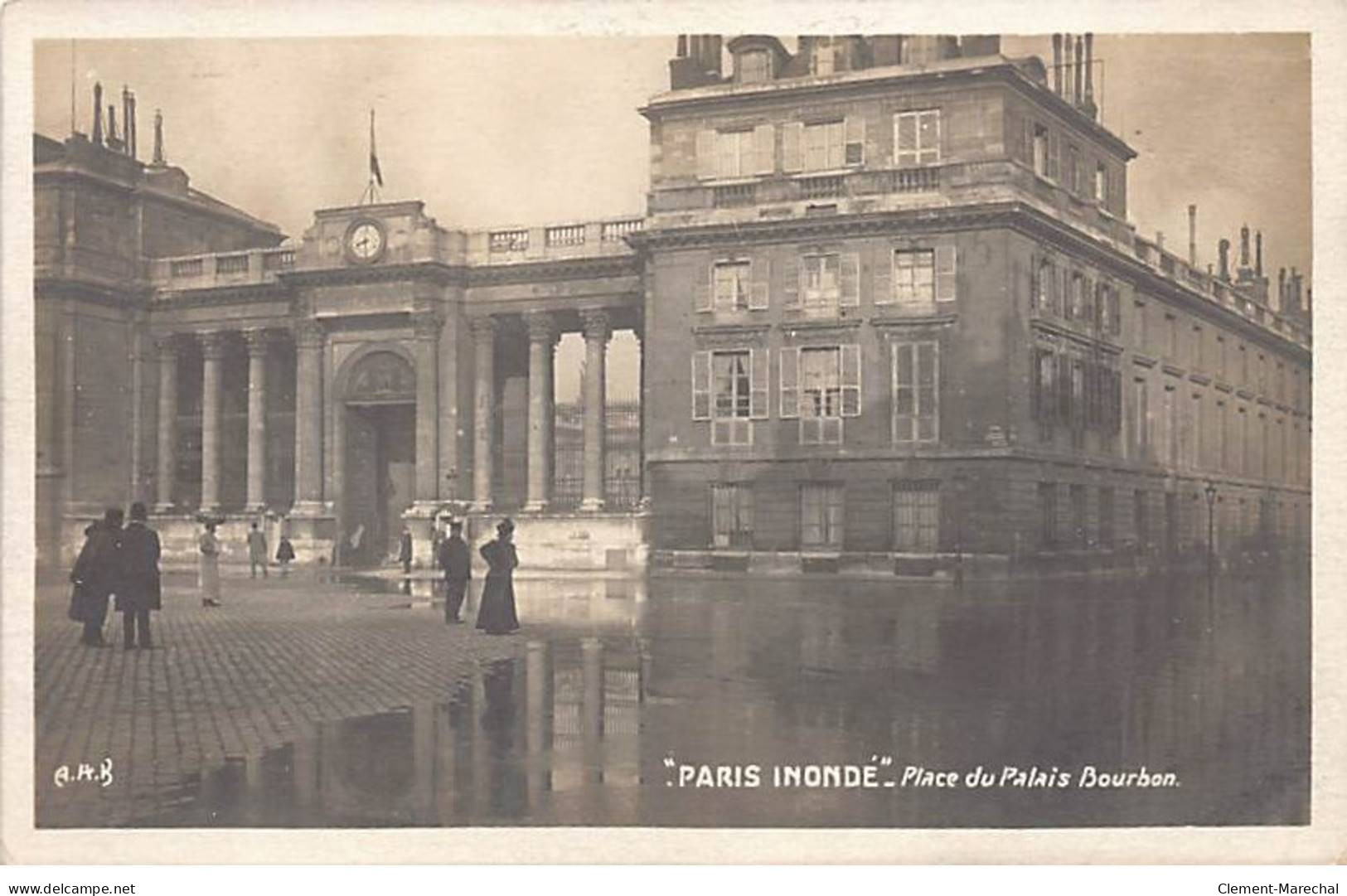 PARIS Inondé - Place Du Palais Bourbon - Très Bon état - Distrito: 07