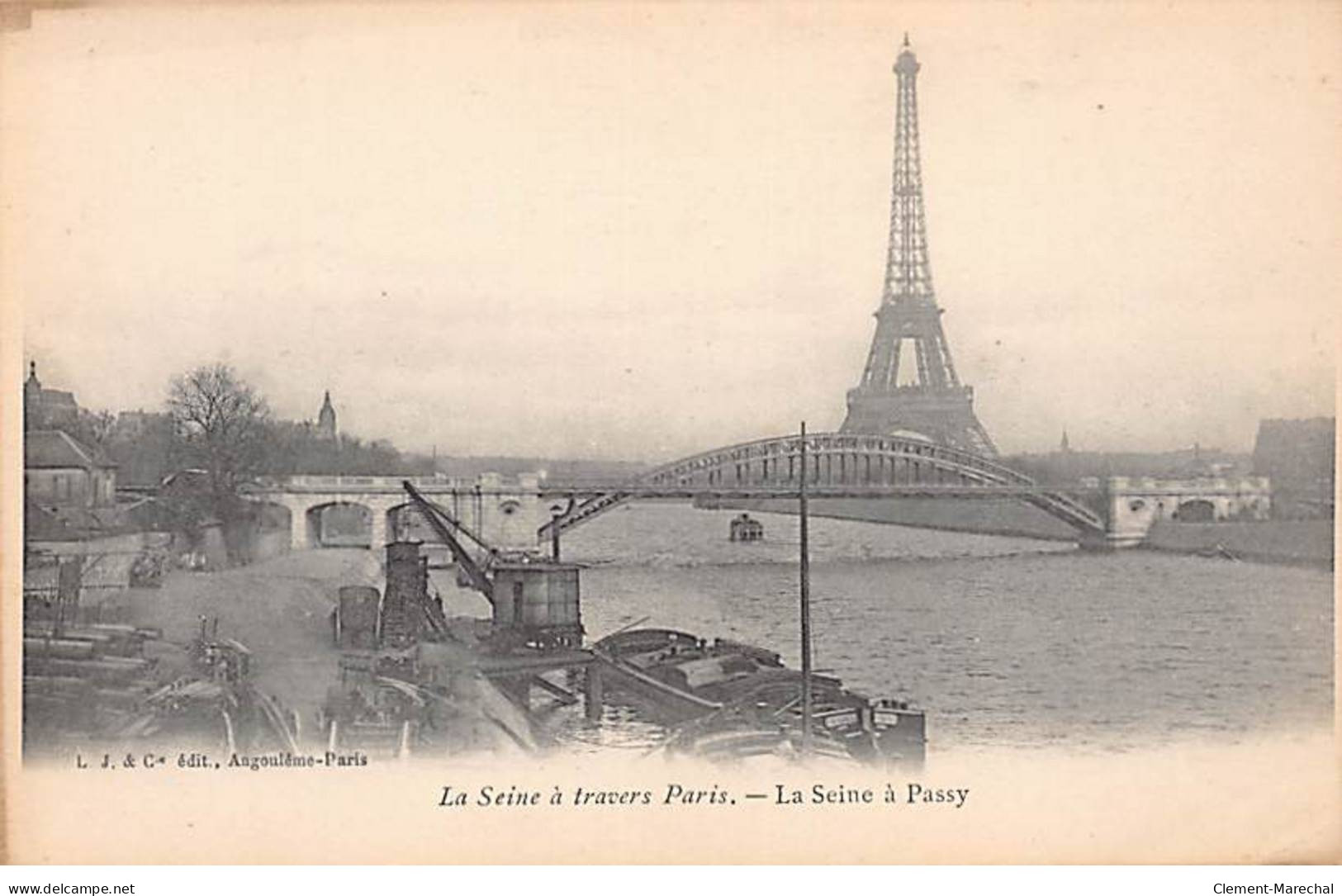 PARIS - La Seine à Travers Paris - La Seine à Passy - Très Bon état - District 07