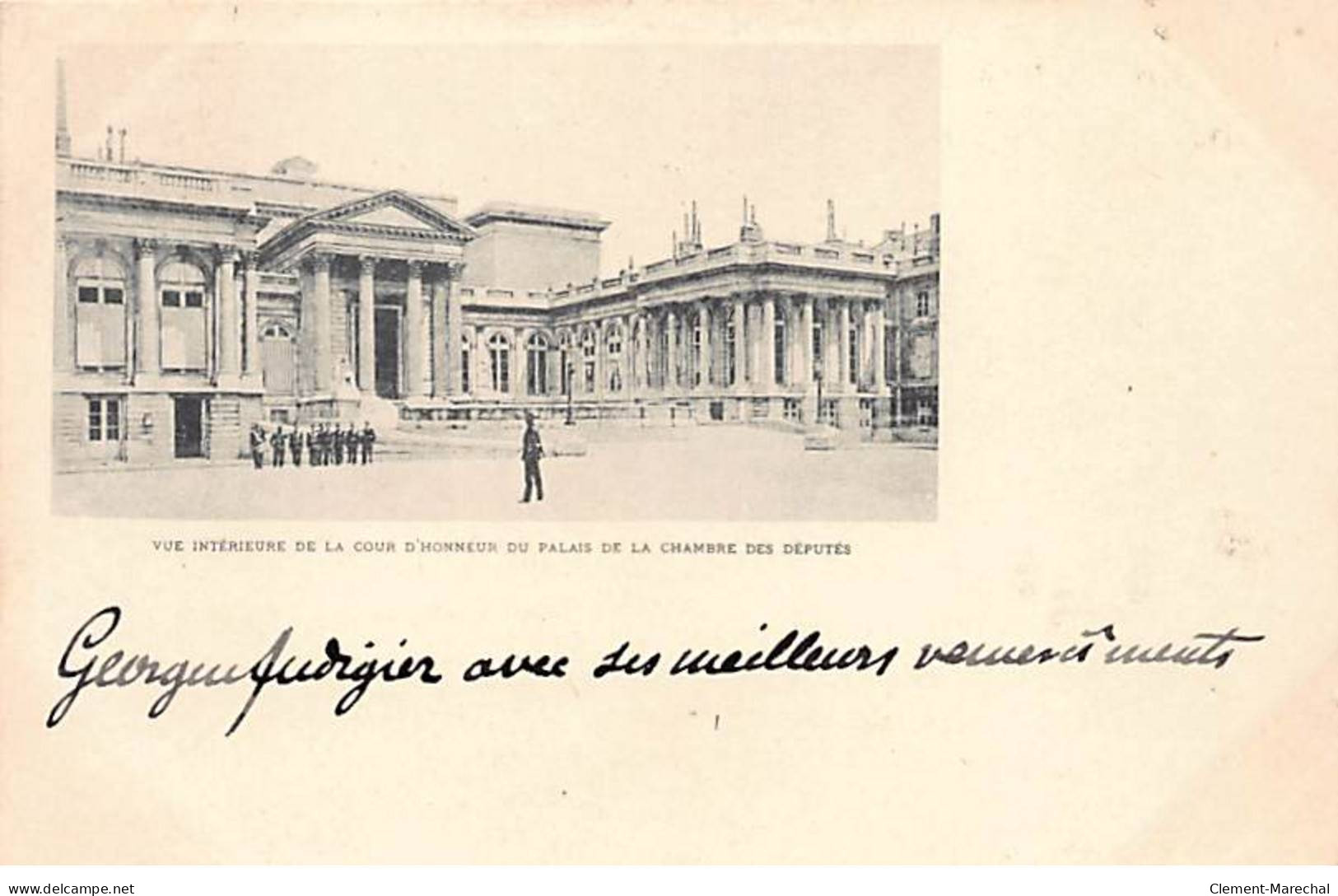 PARIS - Vue Intérieure De La Cour D'Honneur Du Palais Des La Chambre Des Députés - Très Bon état - Paris (07)