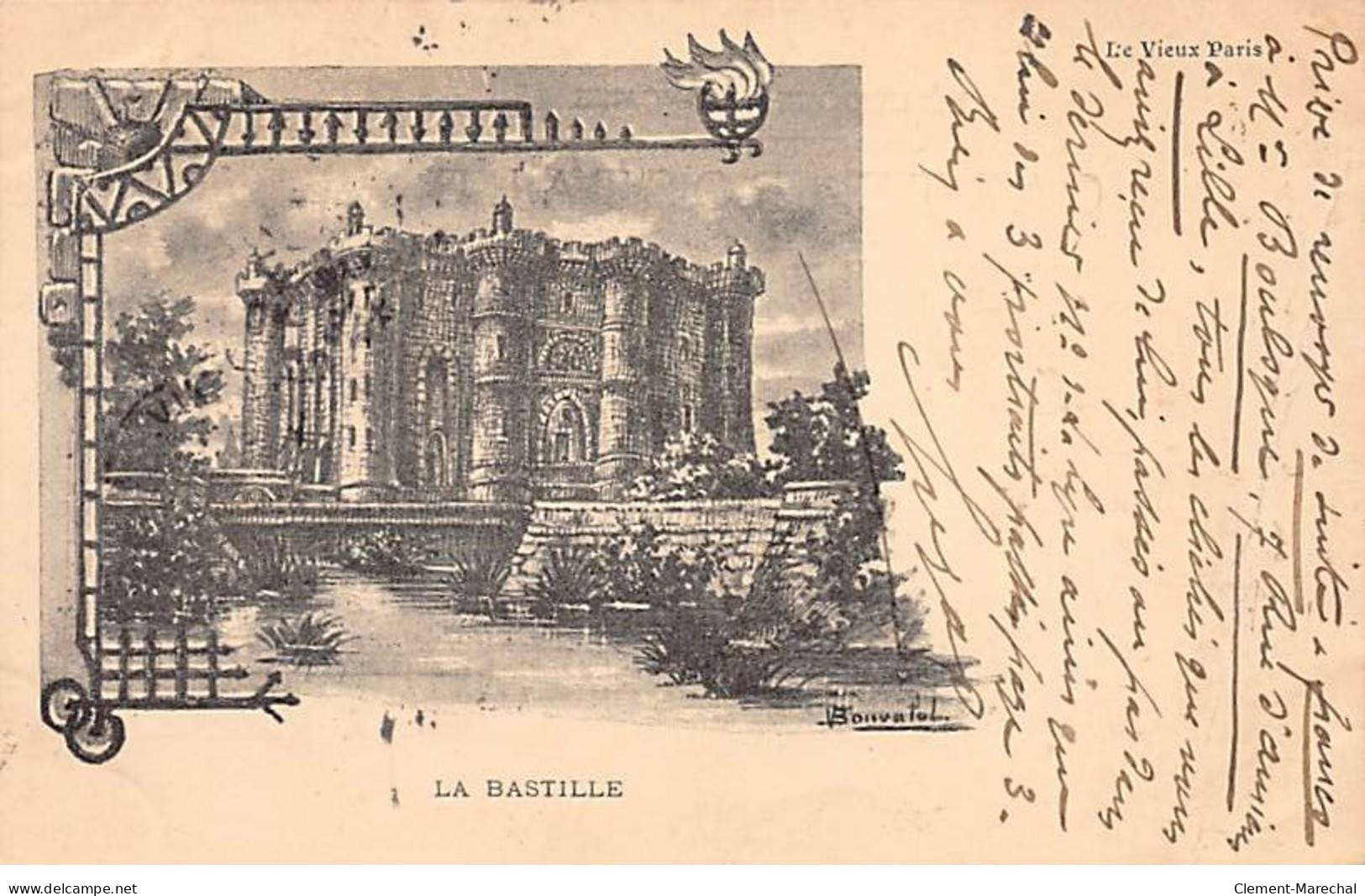 PARIS - Le Vieux Paris - La Bastille - G. Hergat, Dessinateur Graveur - Très Bon état - Distretto: 06