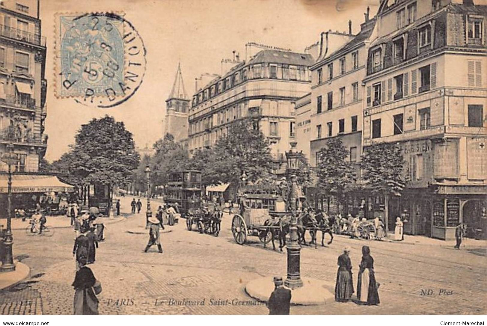 PARIS - Le Boulevard Saint Germain - Très Bon état - Distretto: 06