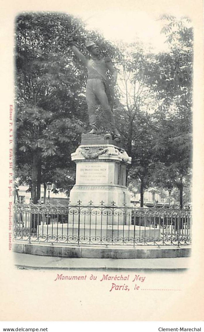 PARIS - Monument Du Maréchal Ney - Très Bon état - Arrondissement: 06