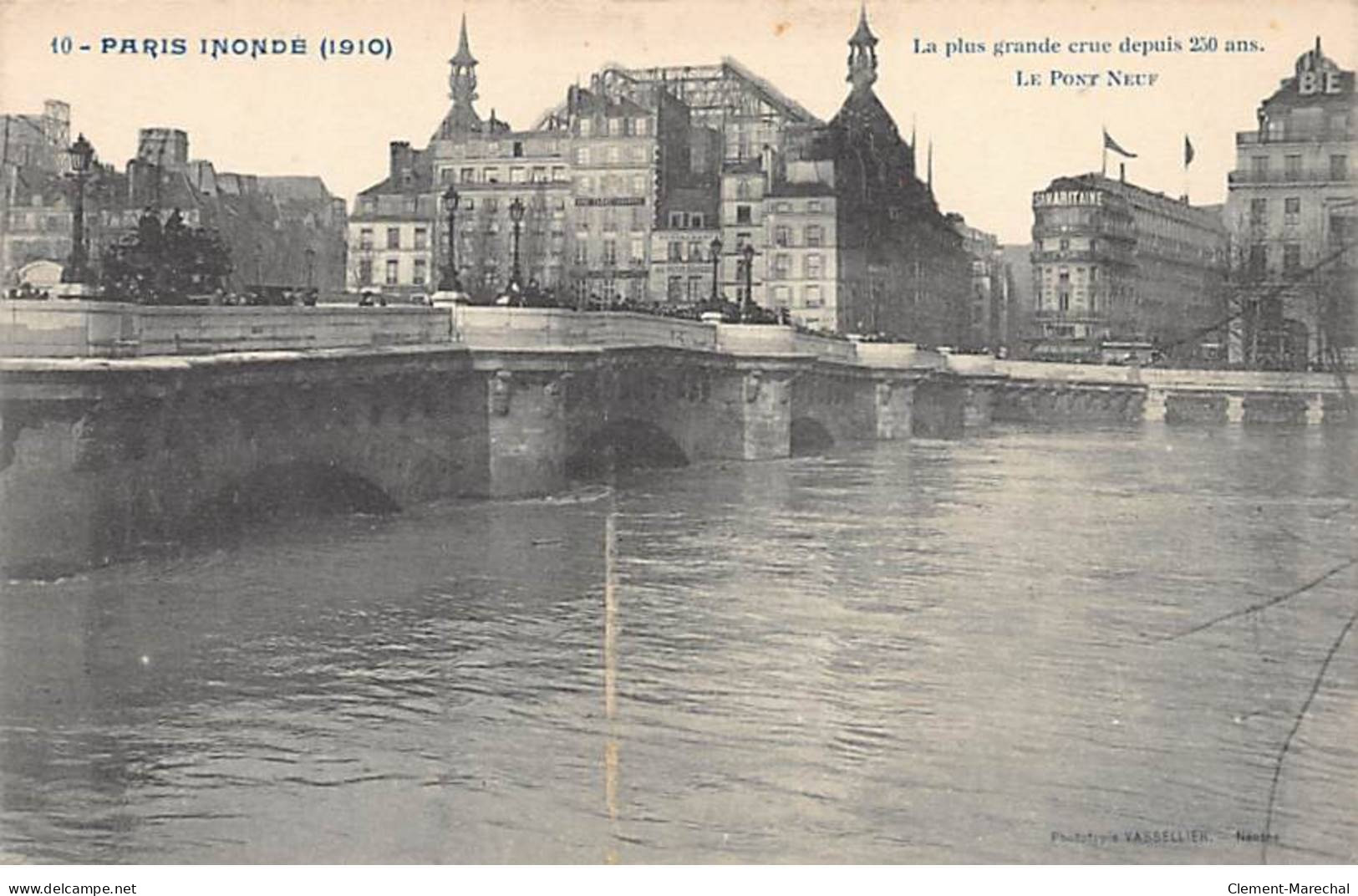 PARIS Inondés - 1910 - Le Pont Neuf - Très Bon état - District 06