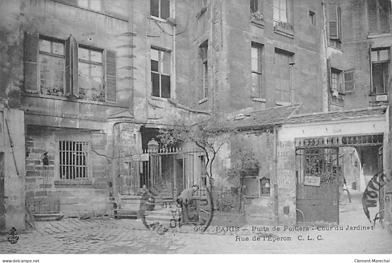 PARIS - Puits De Poitiers - Cour Du Jardinet - Rue De L'Eperon - Très Bon état - Distretto: 06