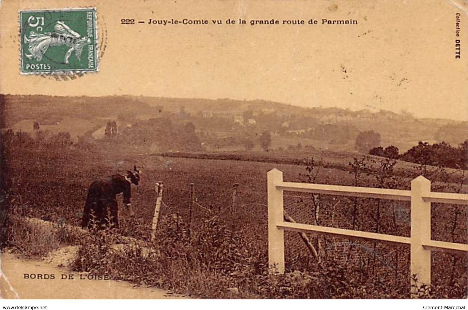 JOUY LE COMTE Vu De La Grande Route De Parmain - Très Bon état - Jouy Le Moutier