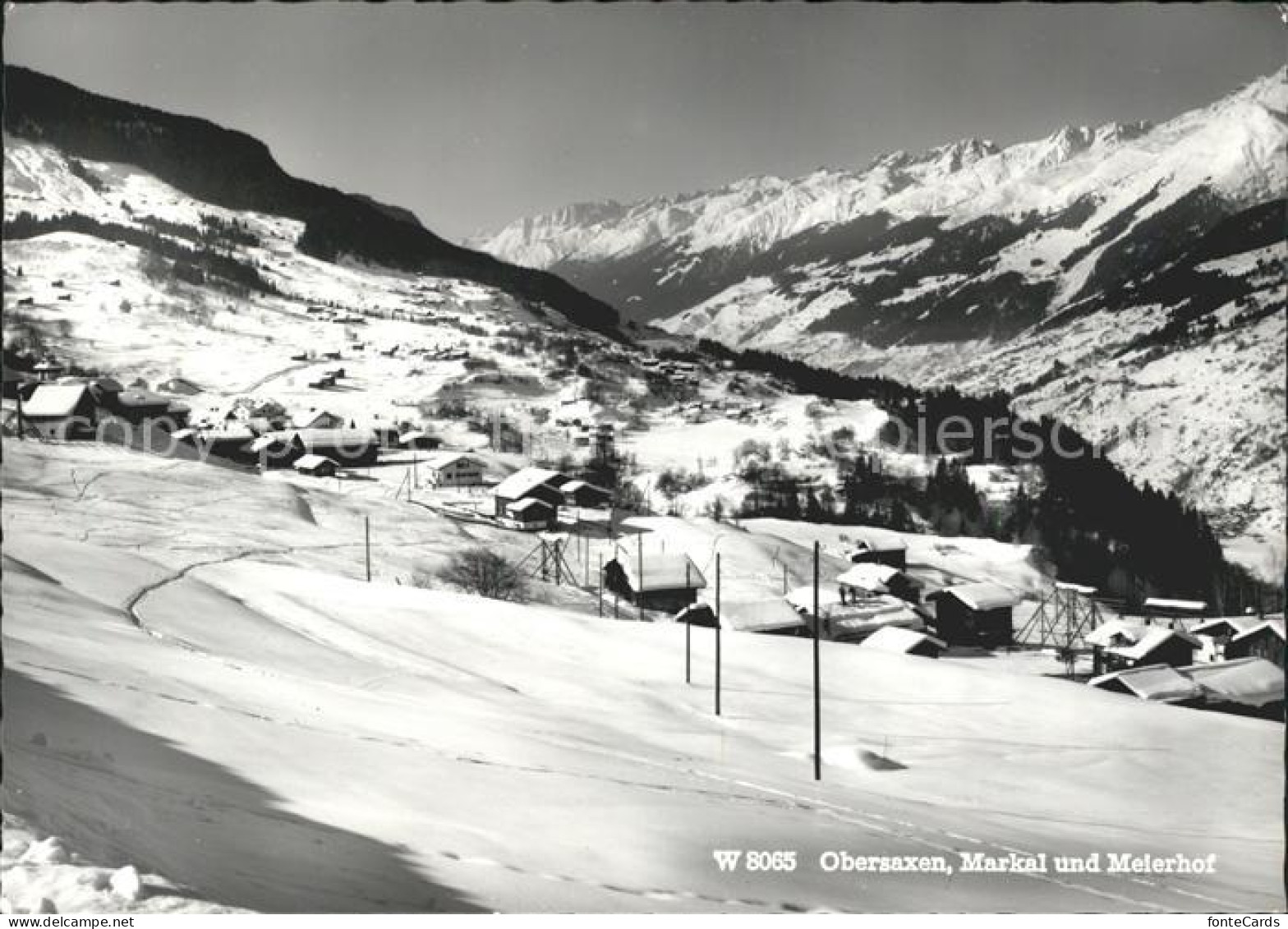 11648577 Obersaxen GR Winterlandschaft Obersaxen  - Autres & Non Classés