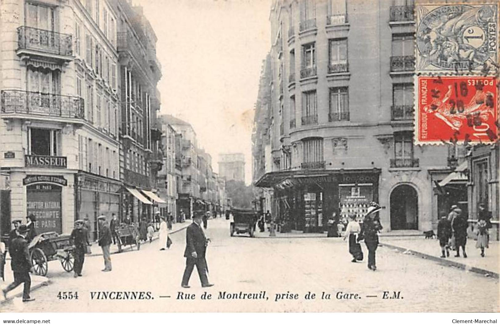 VINCENNES - Rue De Montreuil, Prise De La Gare - Très Bon état - Vincennes